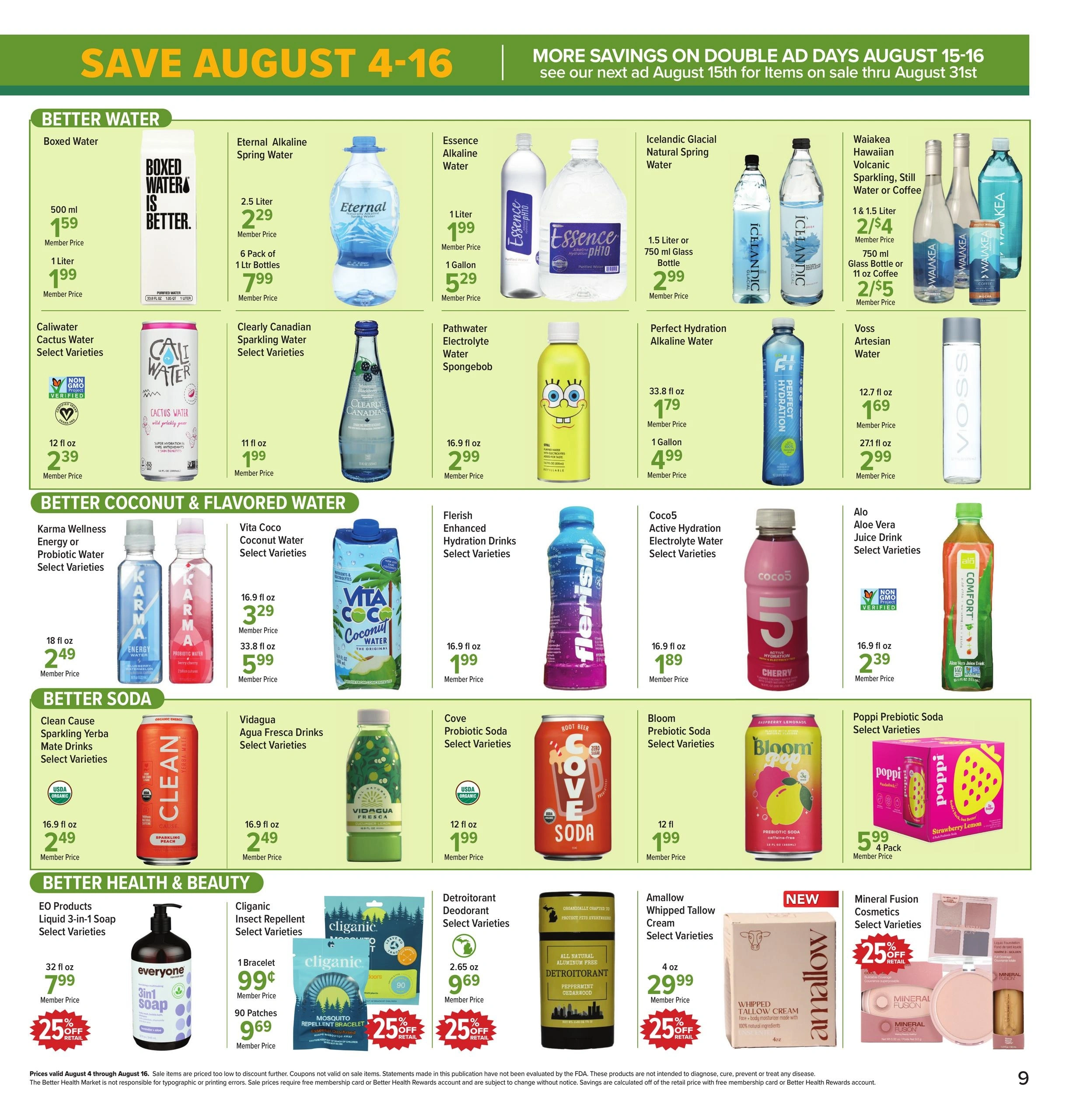 Better Health Market flyer page 9