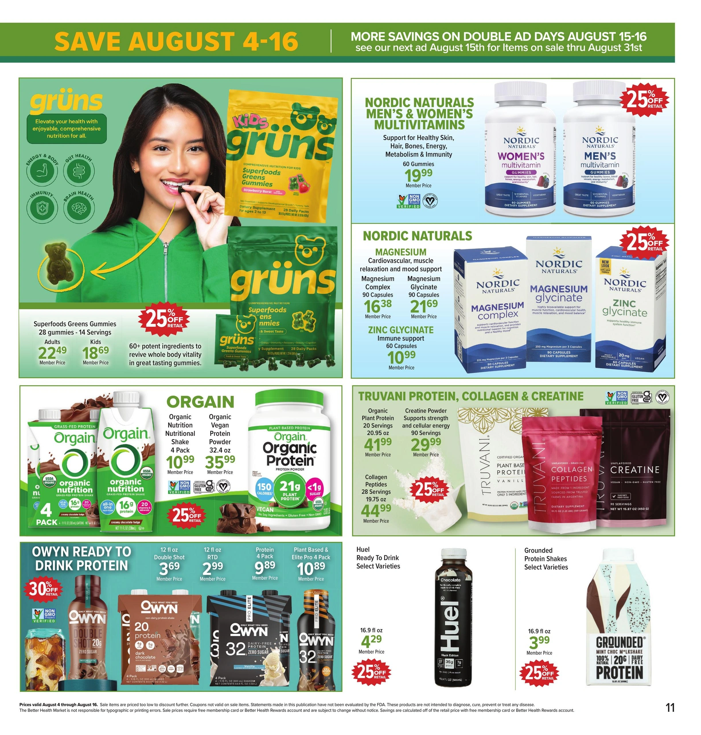 Better Health Market flyer page 11