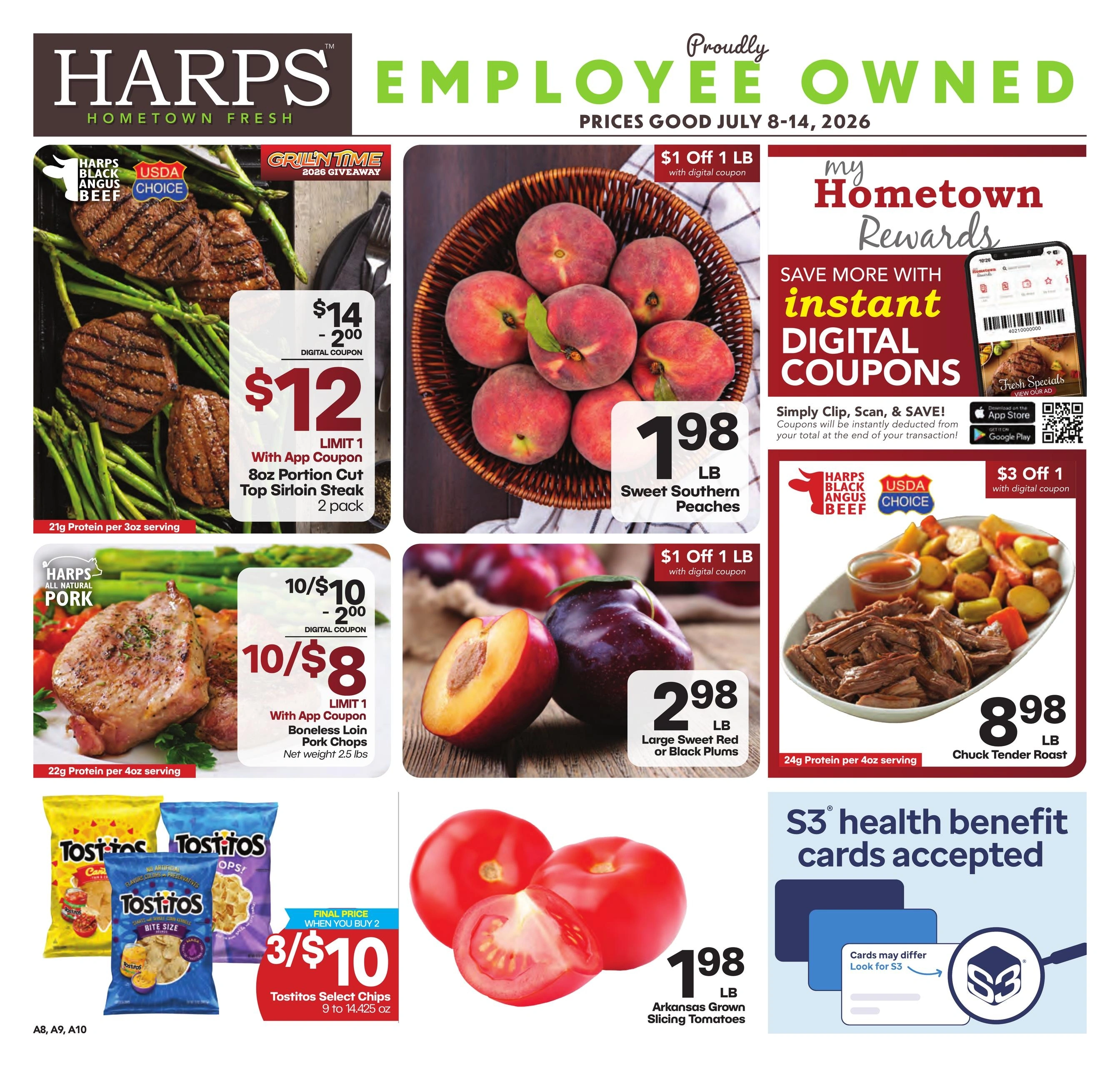 Harps Foods flyer page 1