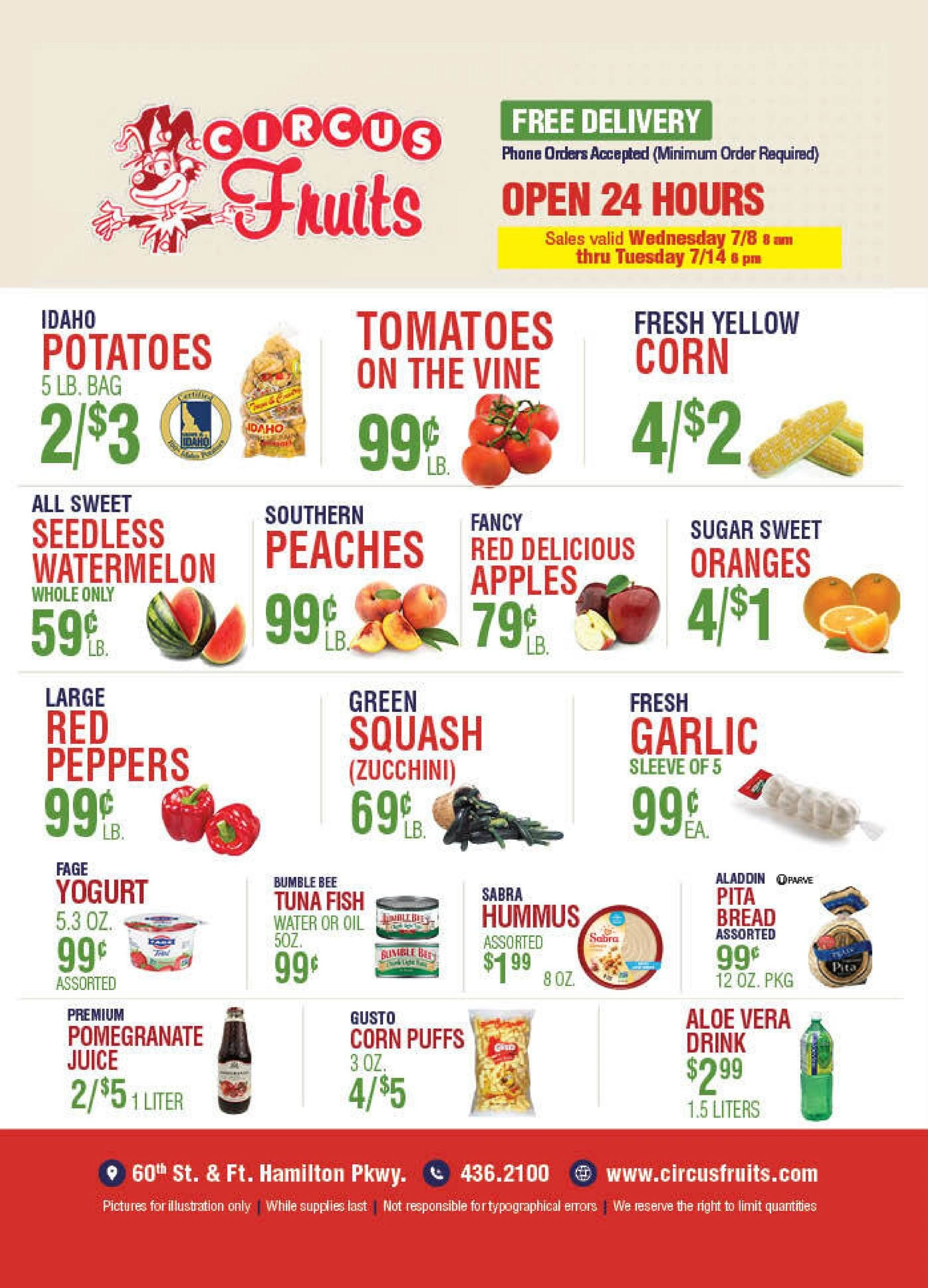 Circus Fruits flyer page 1