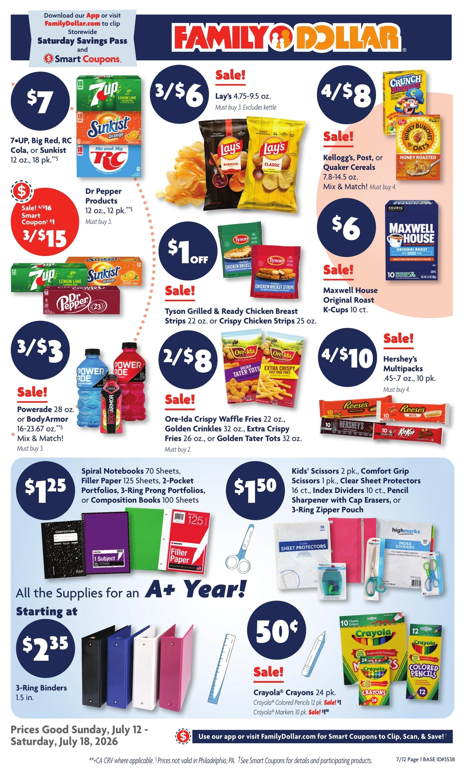 Family Dollar flyer page 1