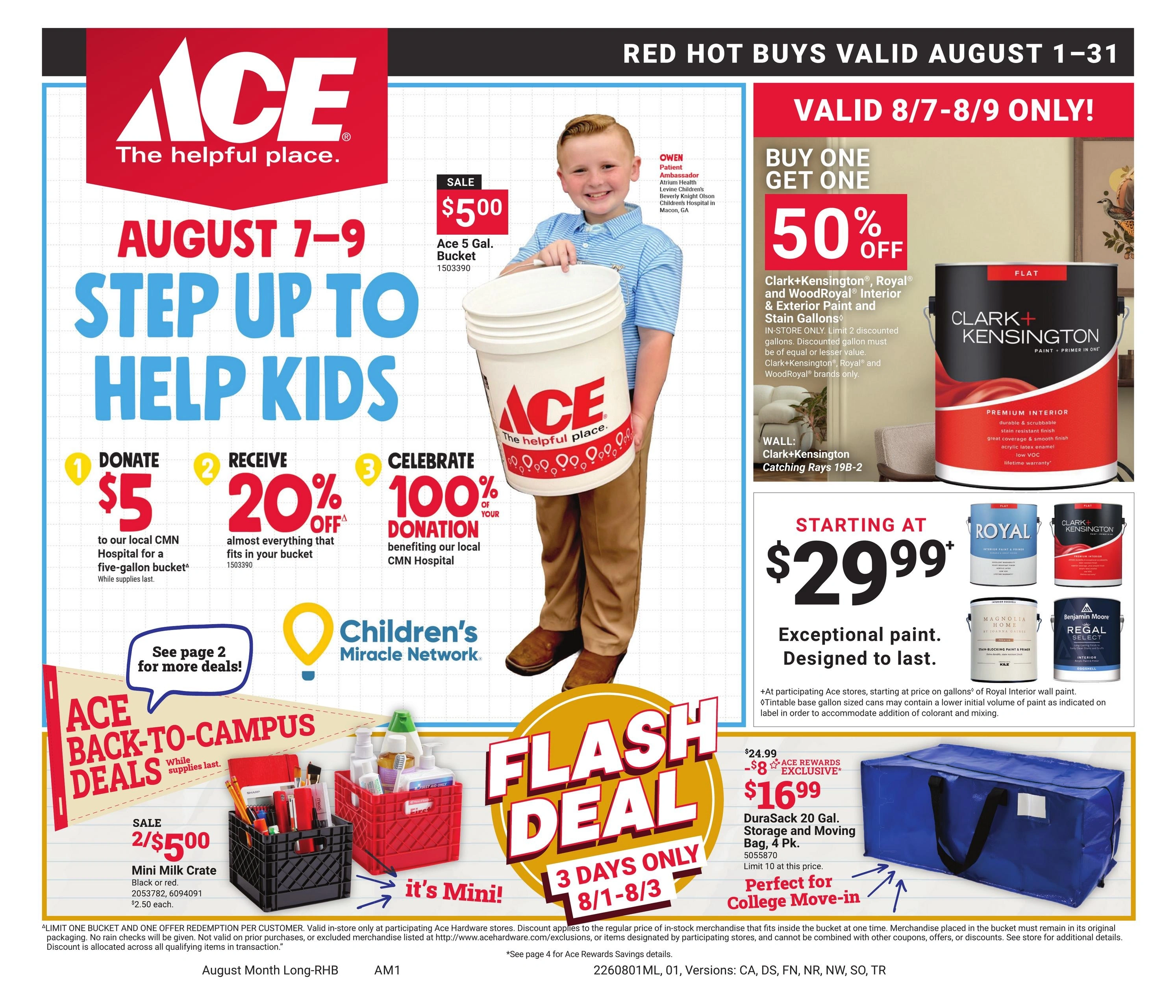 Ace Hardware flyer page 1