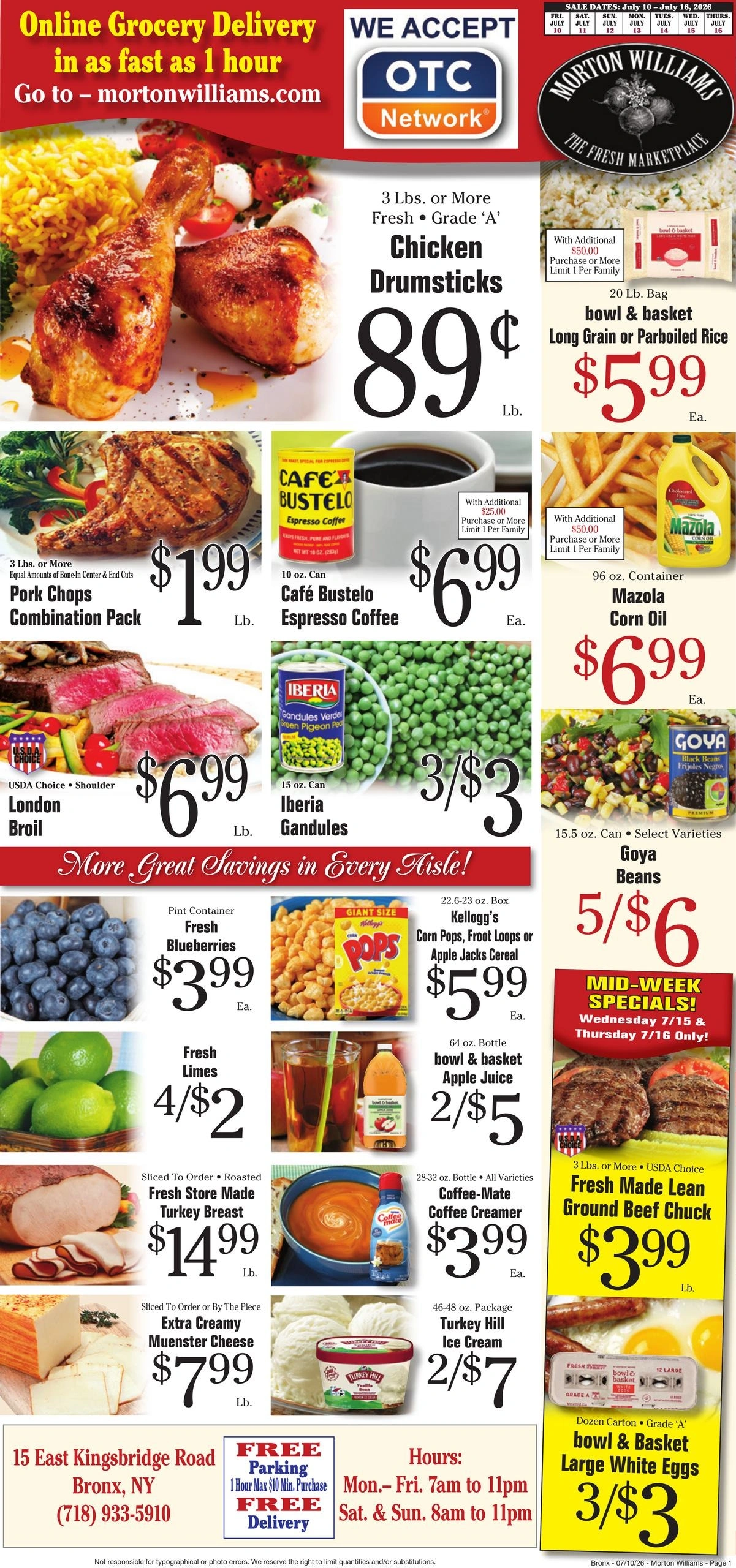 Morton Williams Supermarket flyer page 1