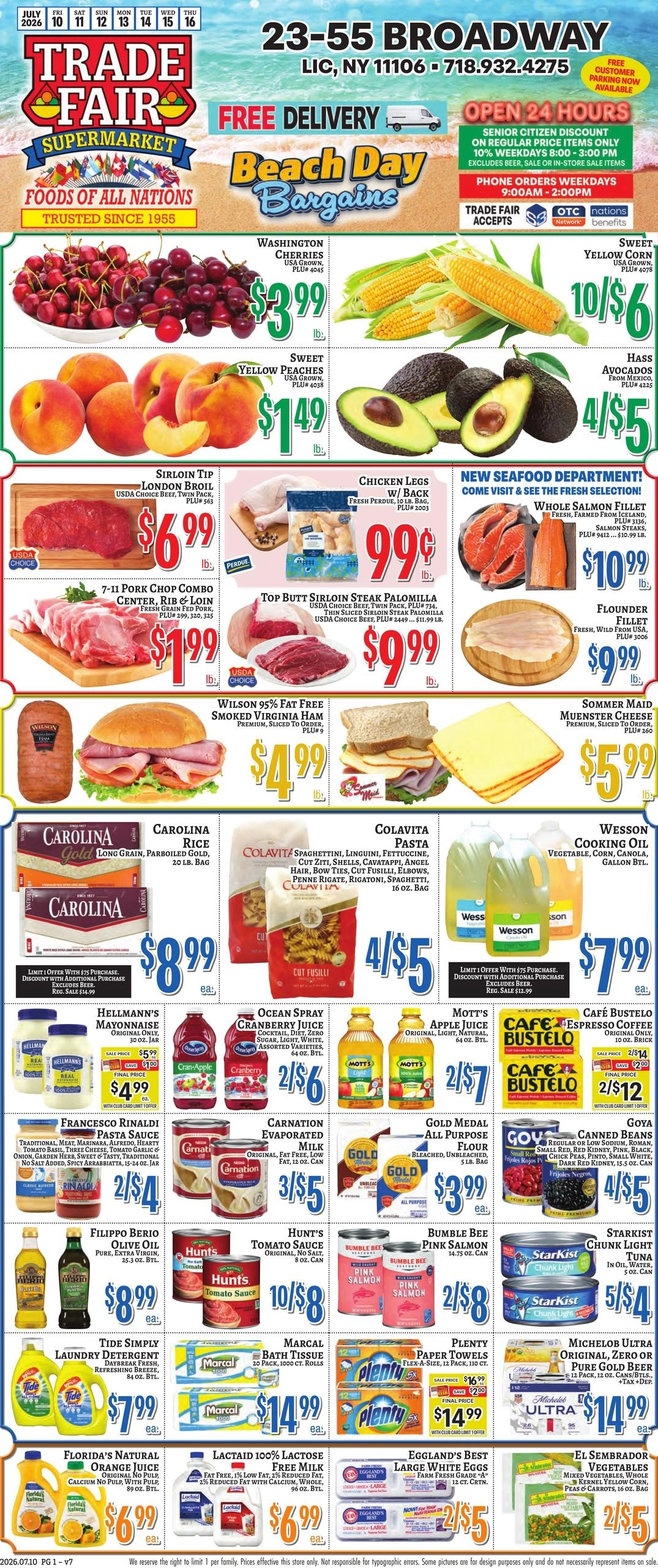 Trade Fair Supermarket flyer page 1