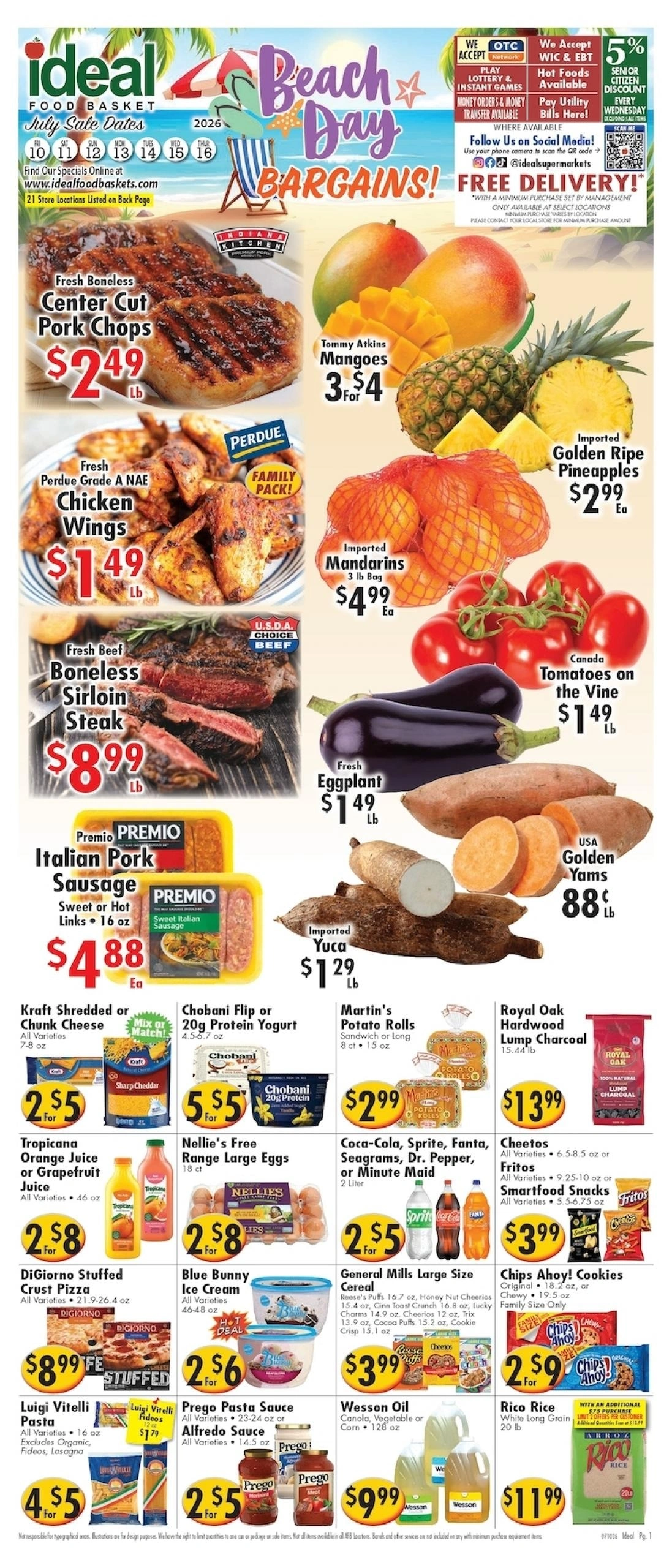 Putnam Lake Market flyer page 1