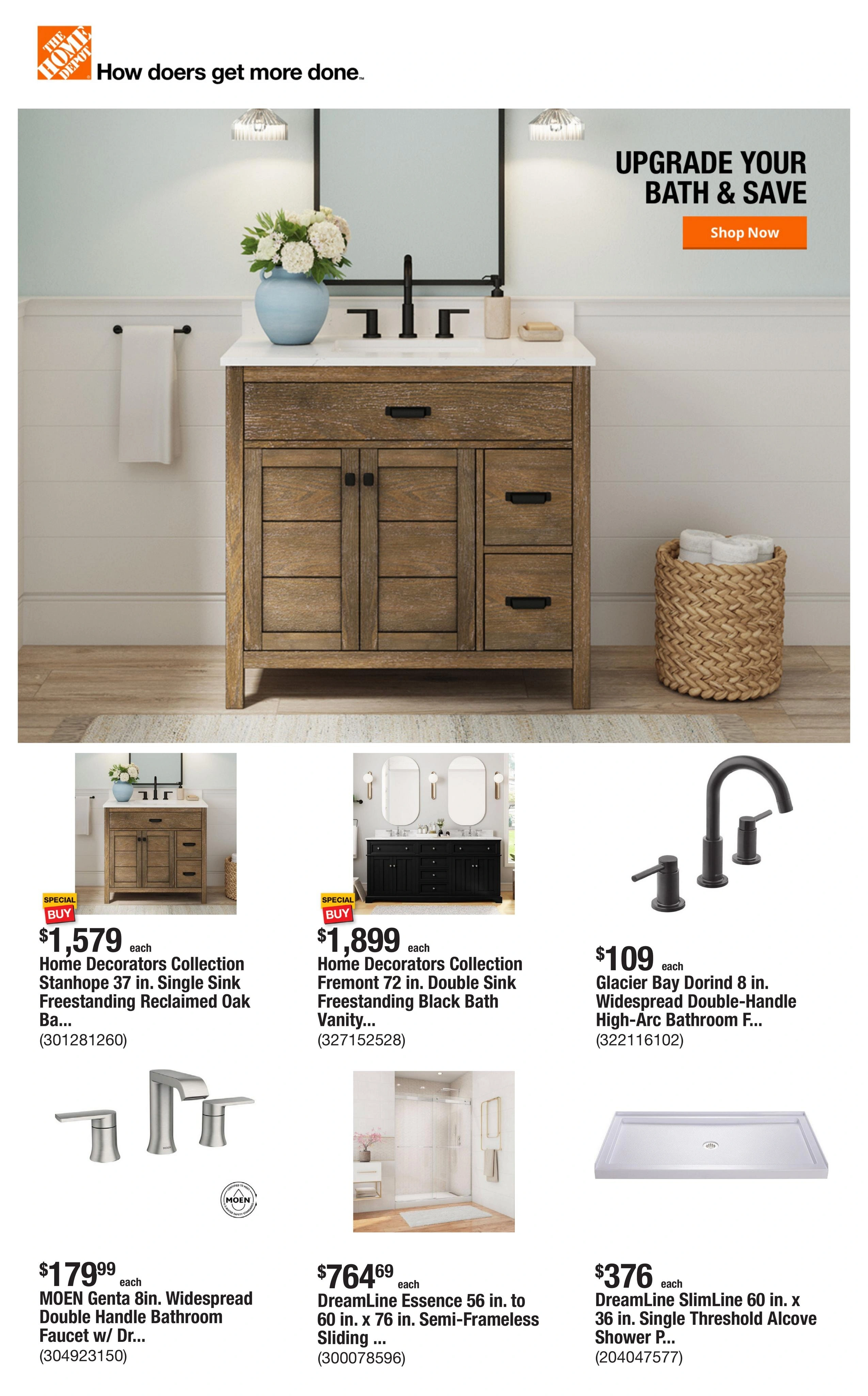 Home Depot flyer page 1