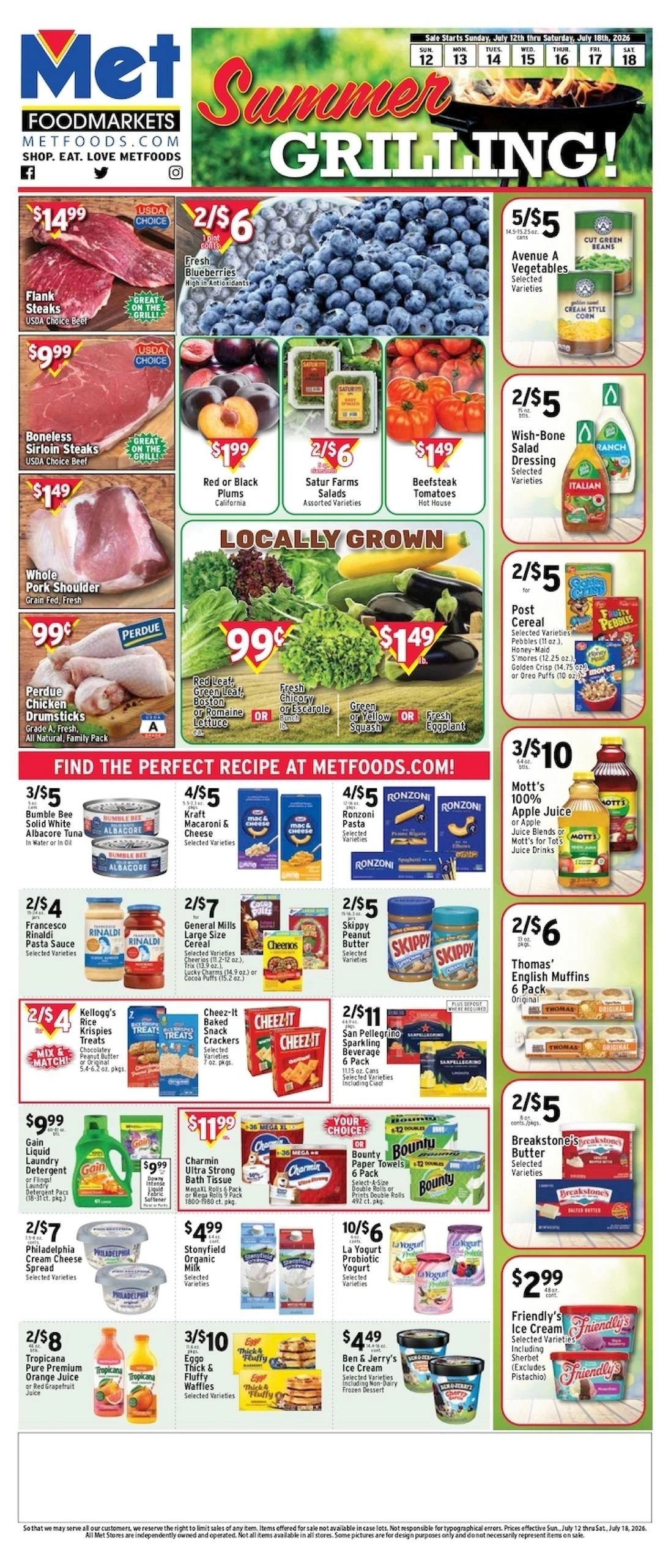 Met Foods flyer page 1