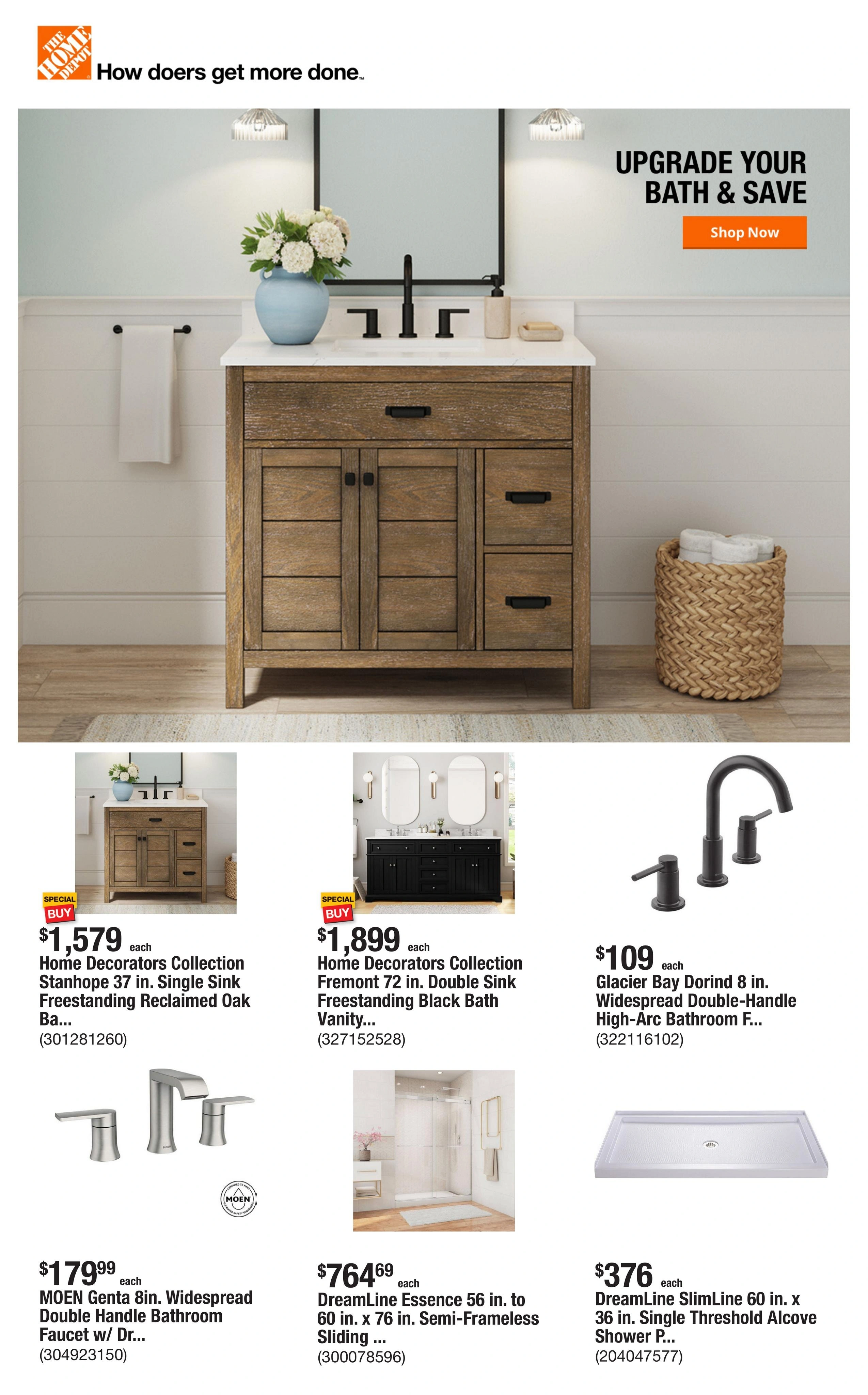 Home Depot flyer page 1