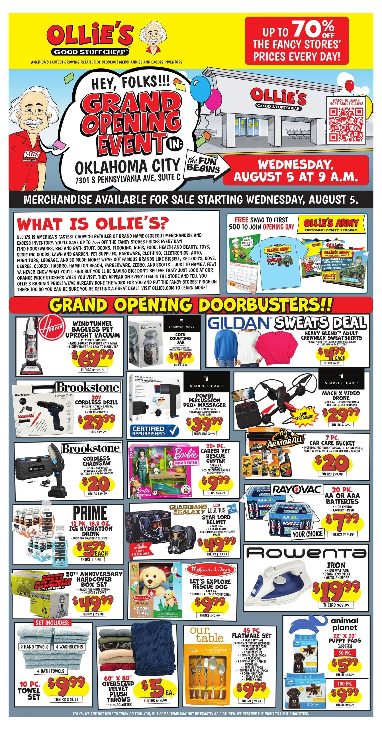 Ollie's Bargain Outlet flyer page 1
