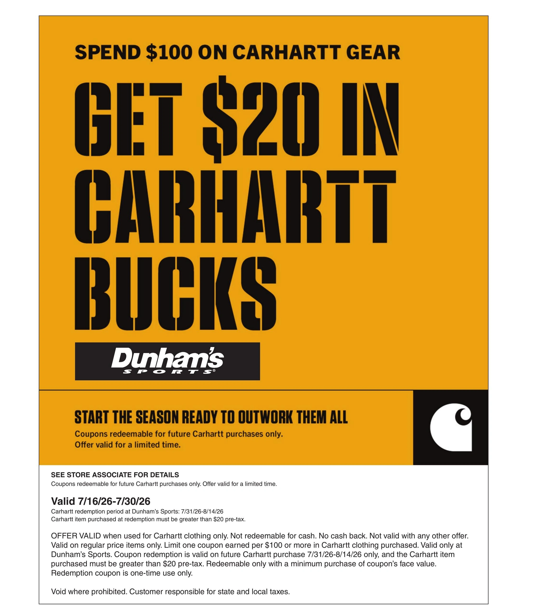 Dunham's Sports flyer page 11