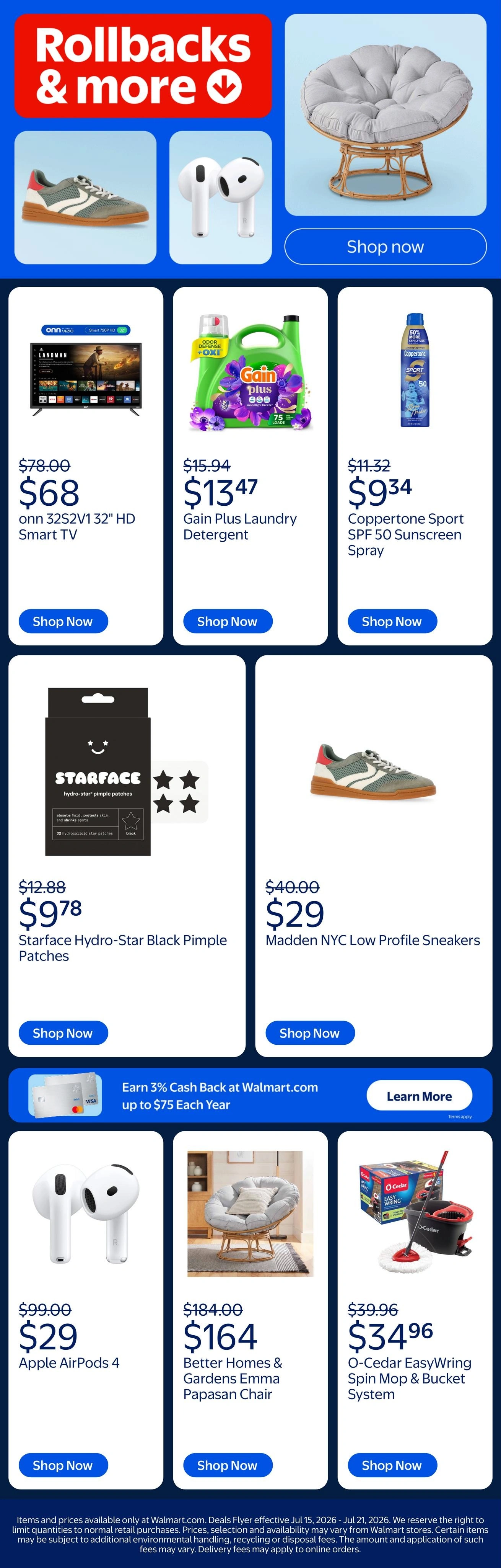 Walmart flyer page 1