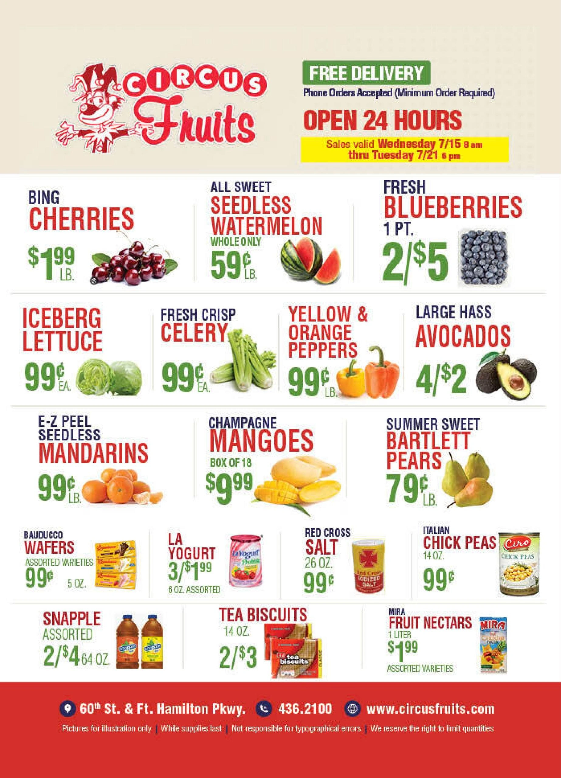 Circus Fruits flyer page 1