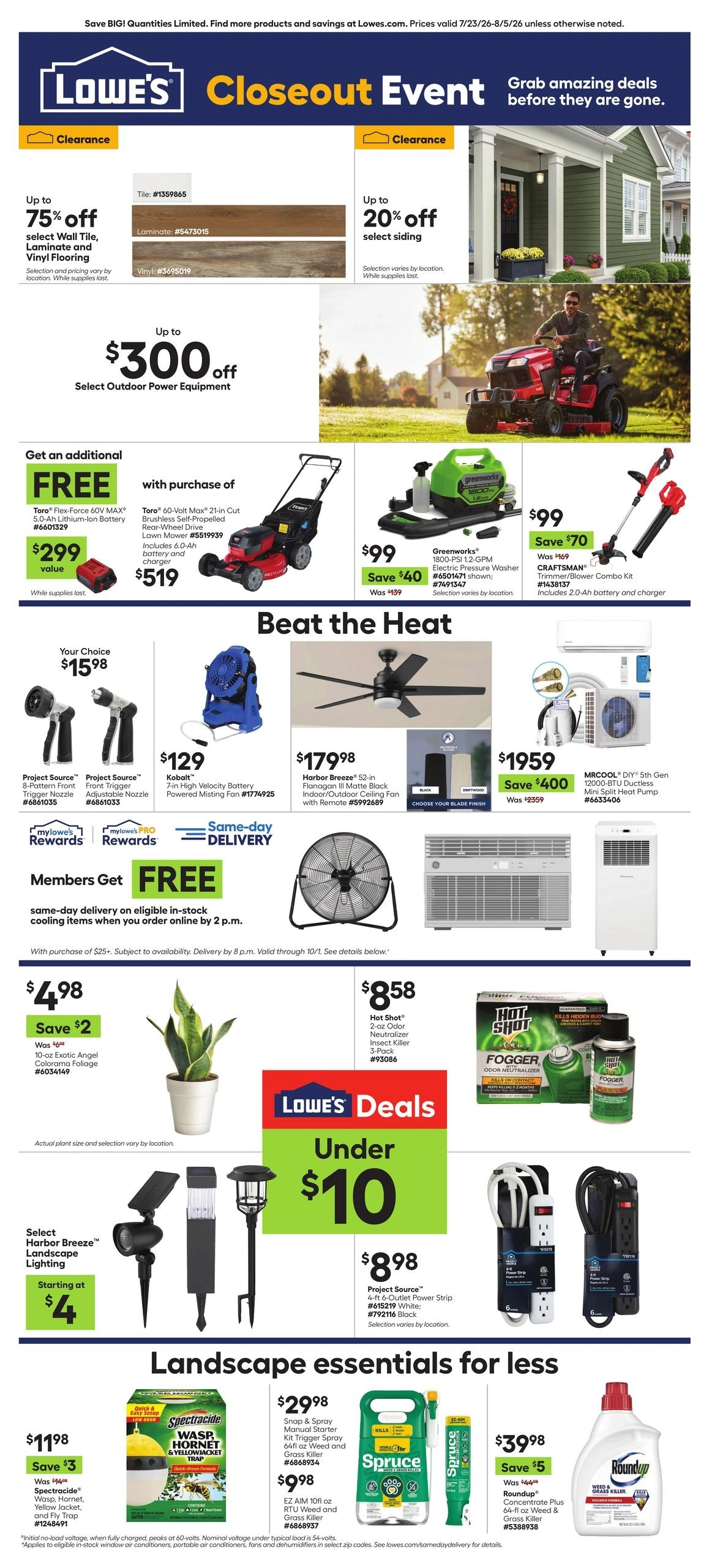 Lowe's flyer page 1