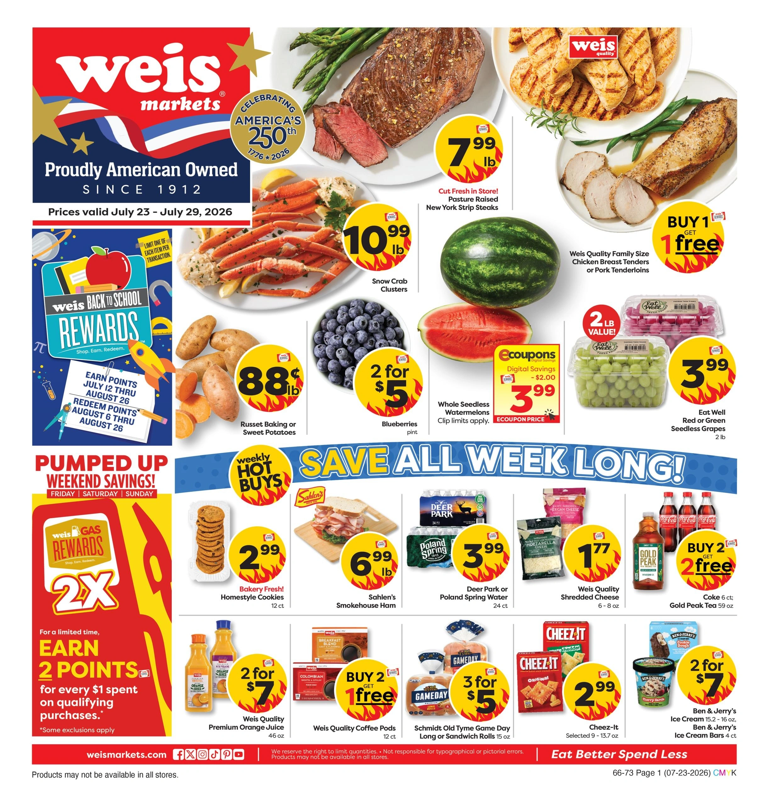 Weis Markets flyer page 1