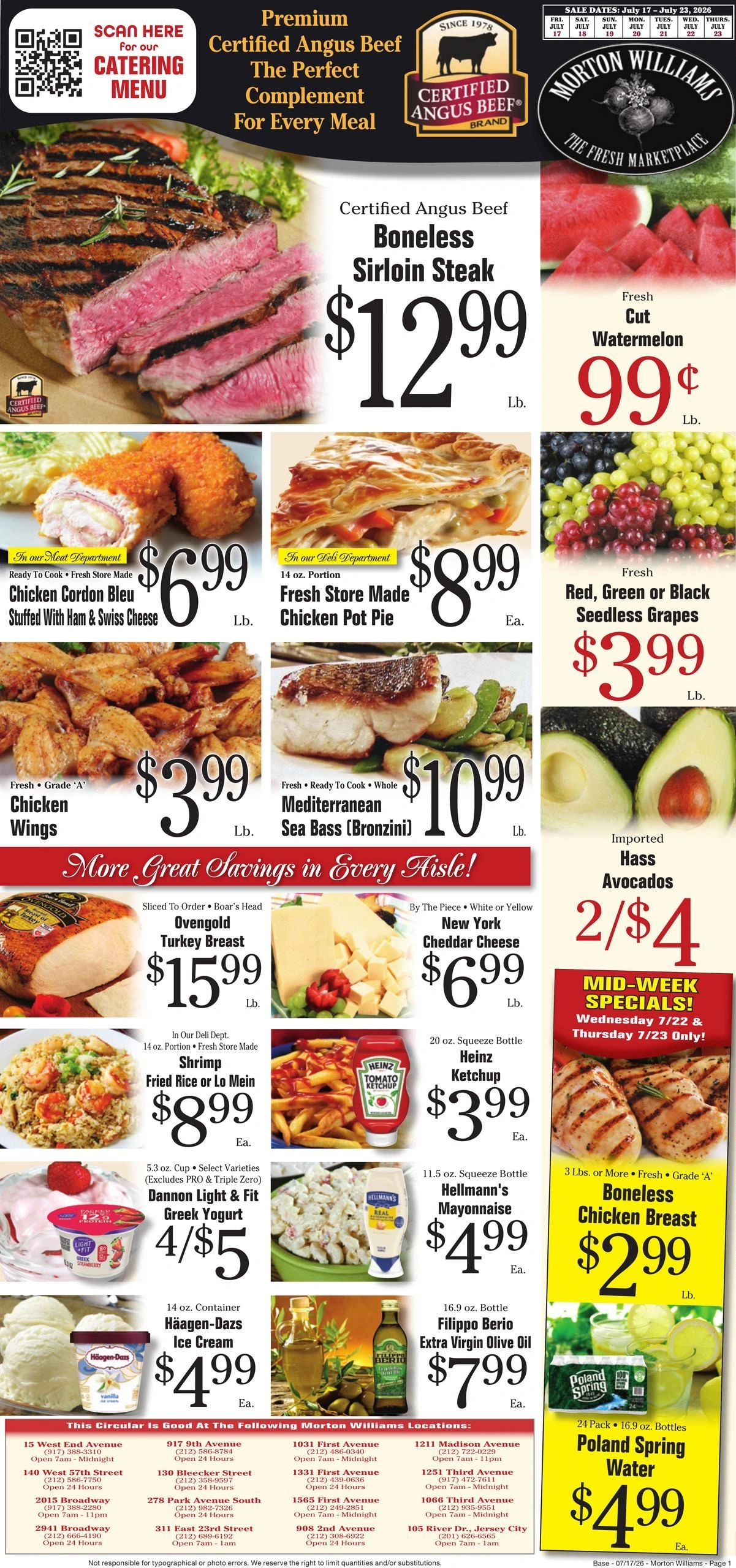 Morton Williams Supermarket flyer page 1