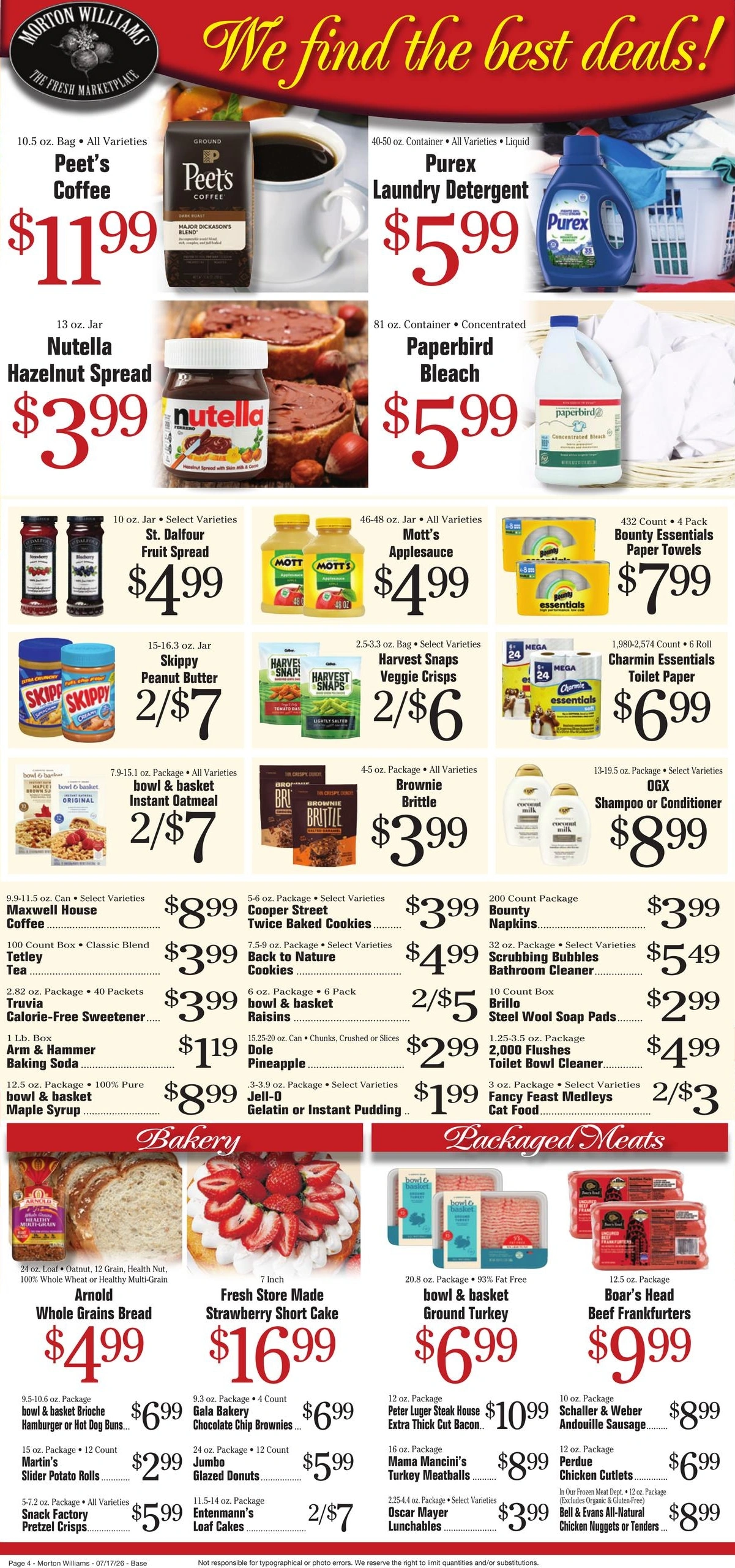 Morton Williams Supermarket flyer page 4