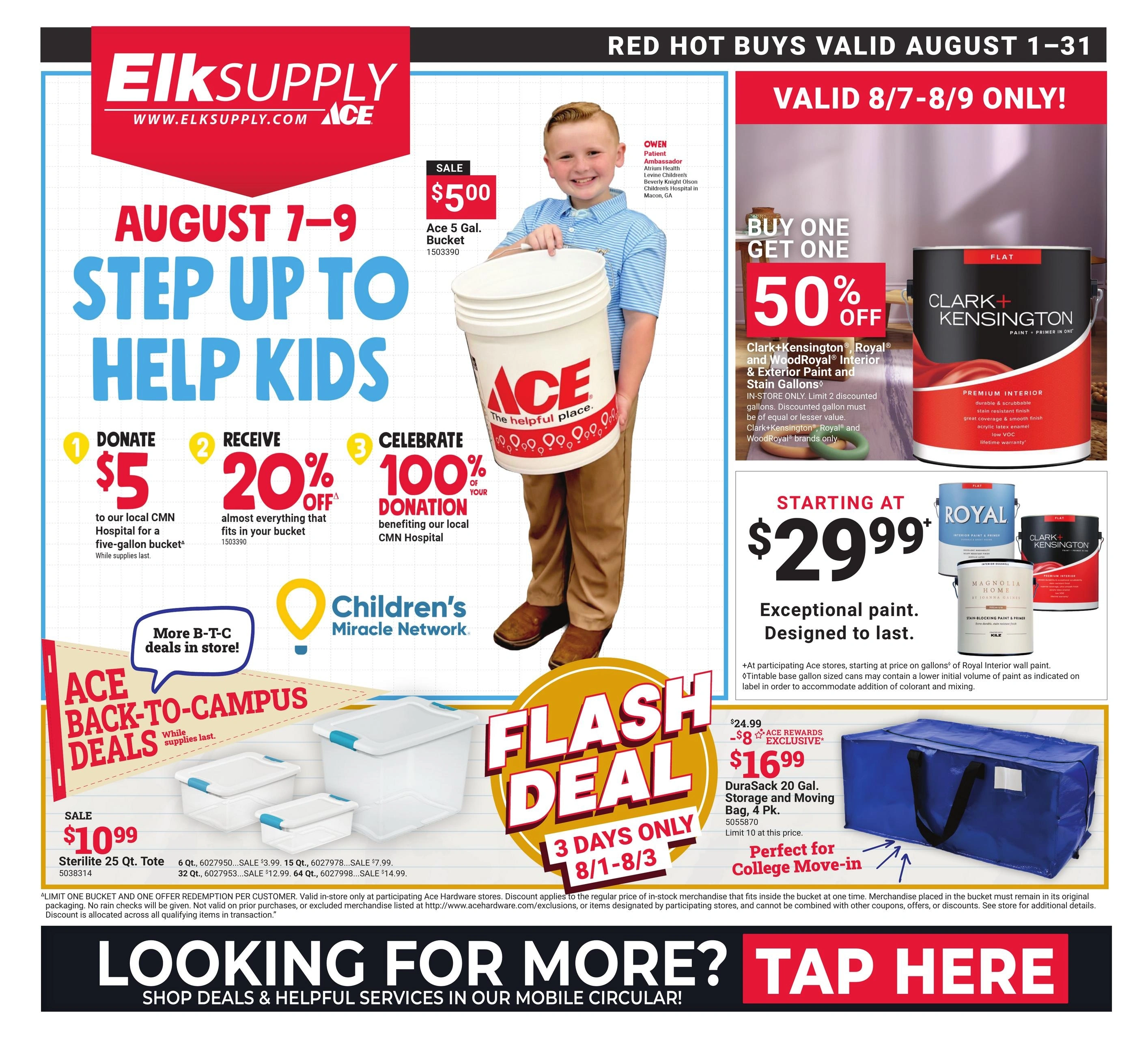 Ace Hardware flyer page 1