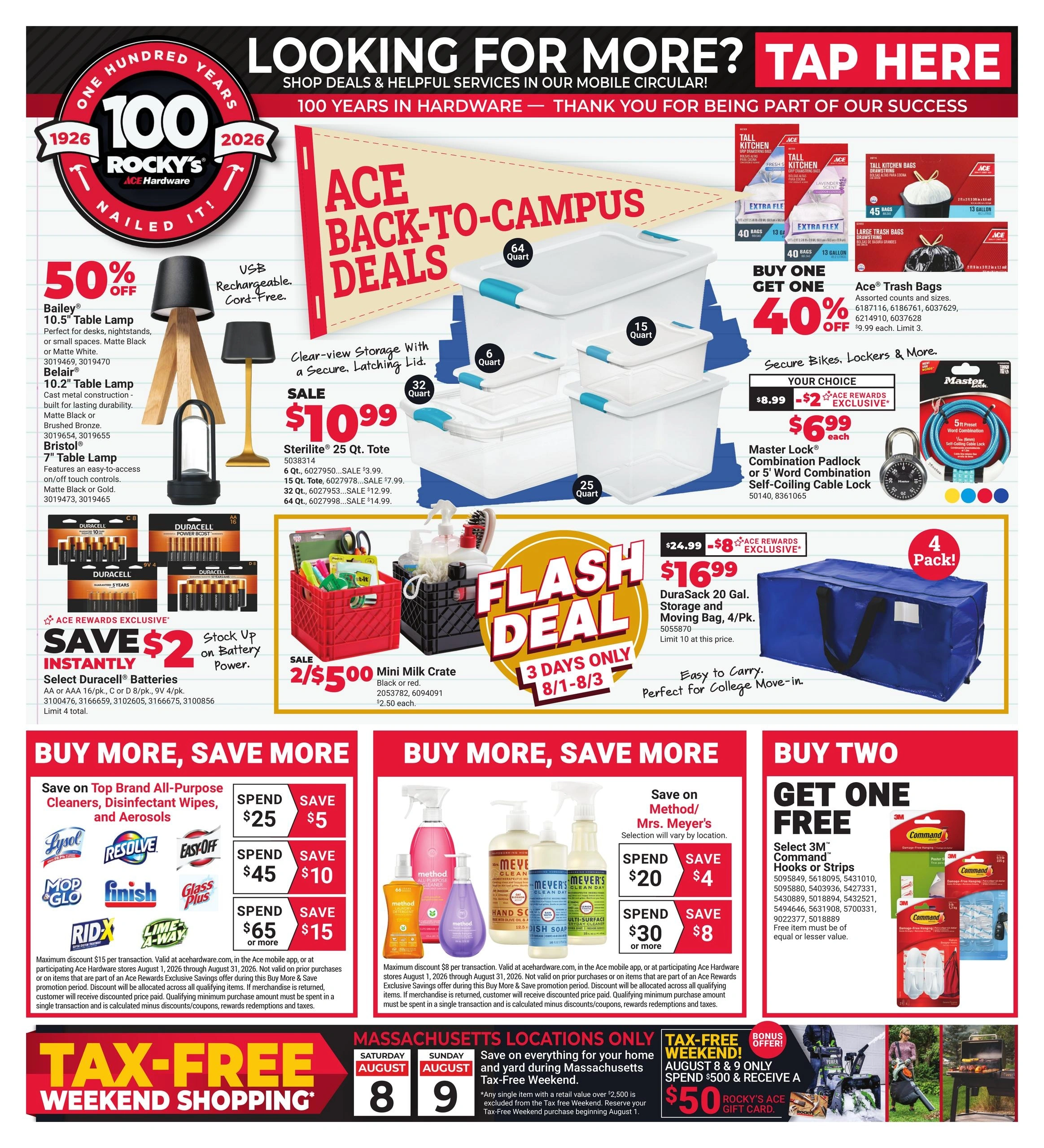 Ace Hardware flyer page 1