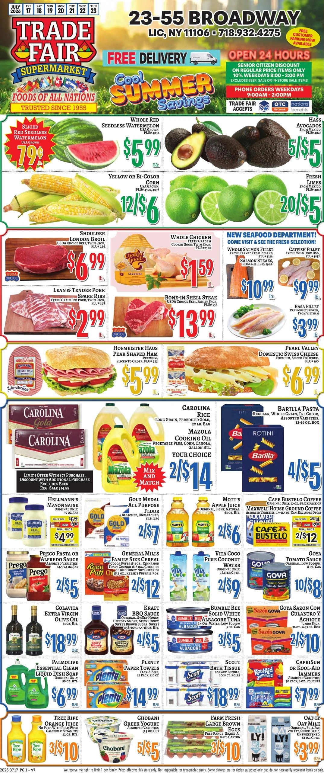 Trade Fair Supermarket flyer page 1