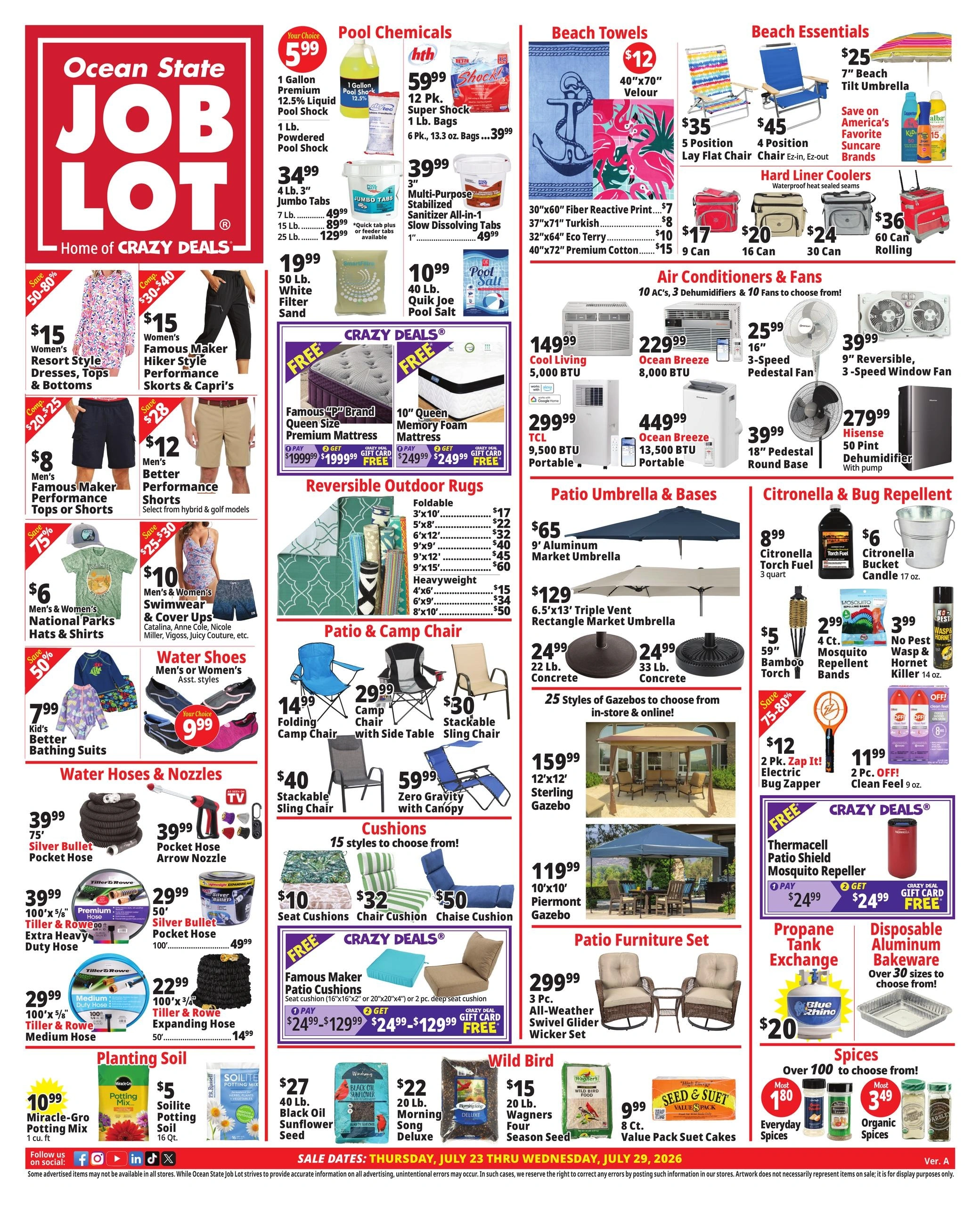 Ocean State Job Lot	 flyer page 1