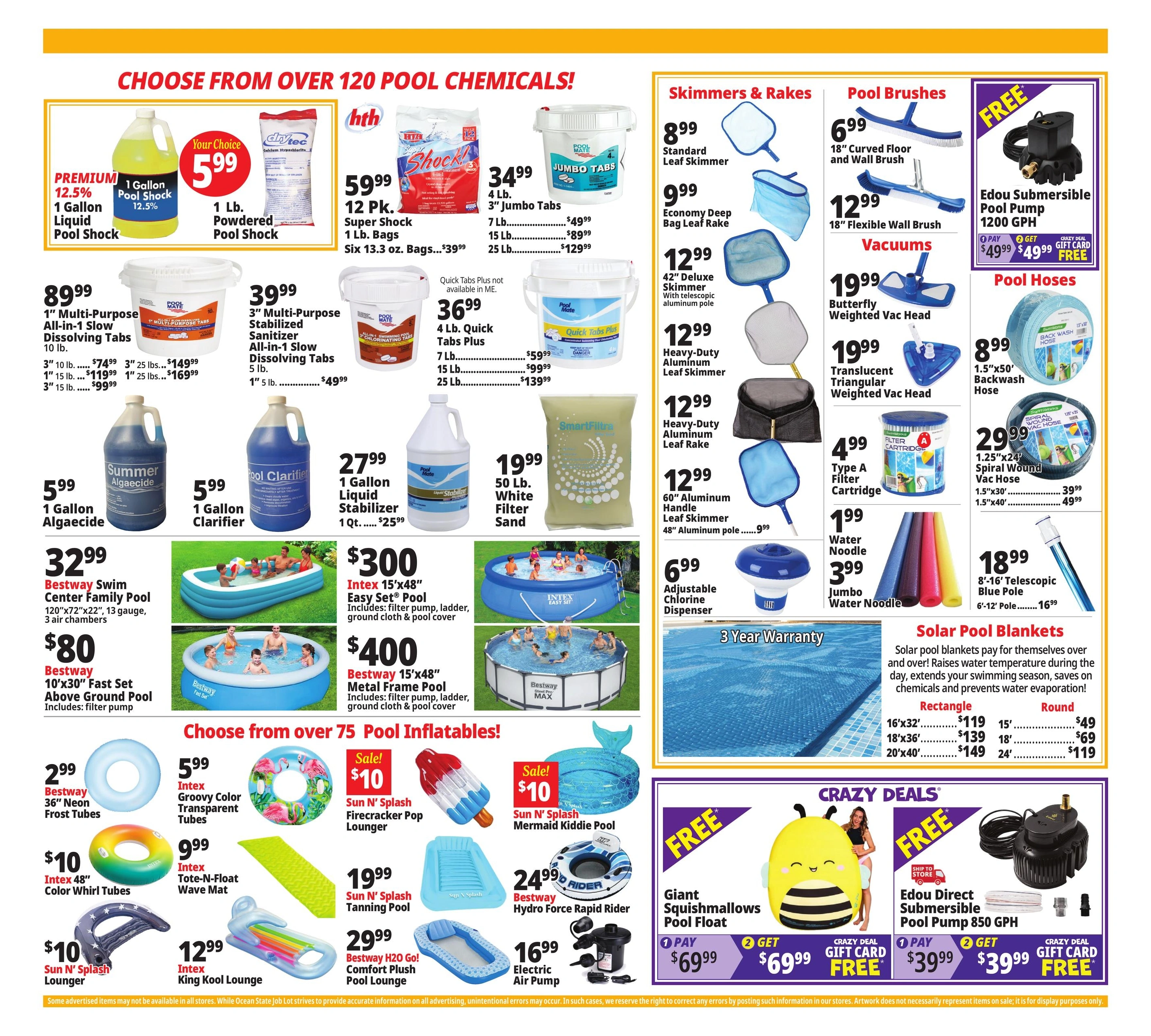 Ocean State Job Lot	 flyer page 4