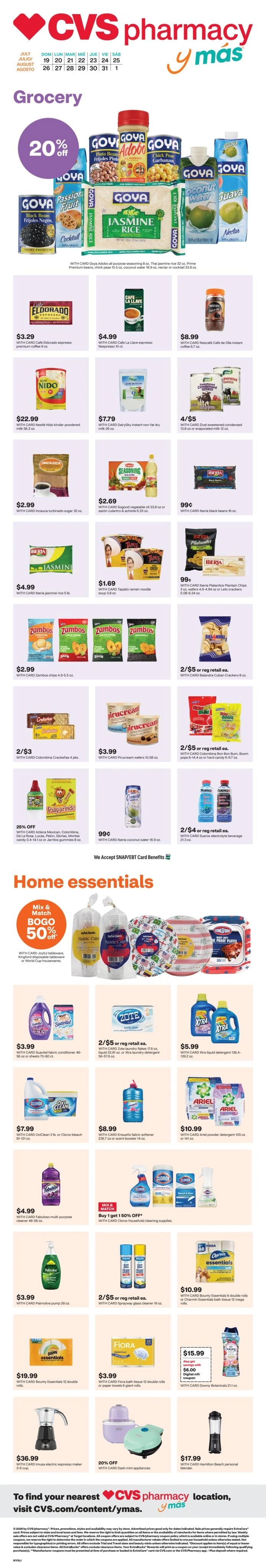 CVS Pharmacy flyer page 1