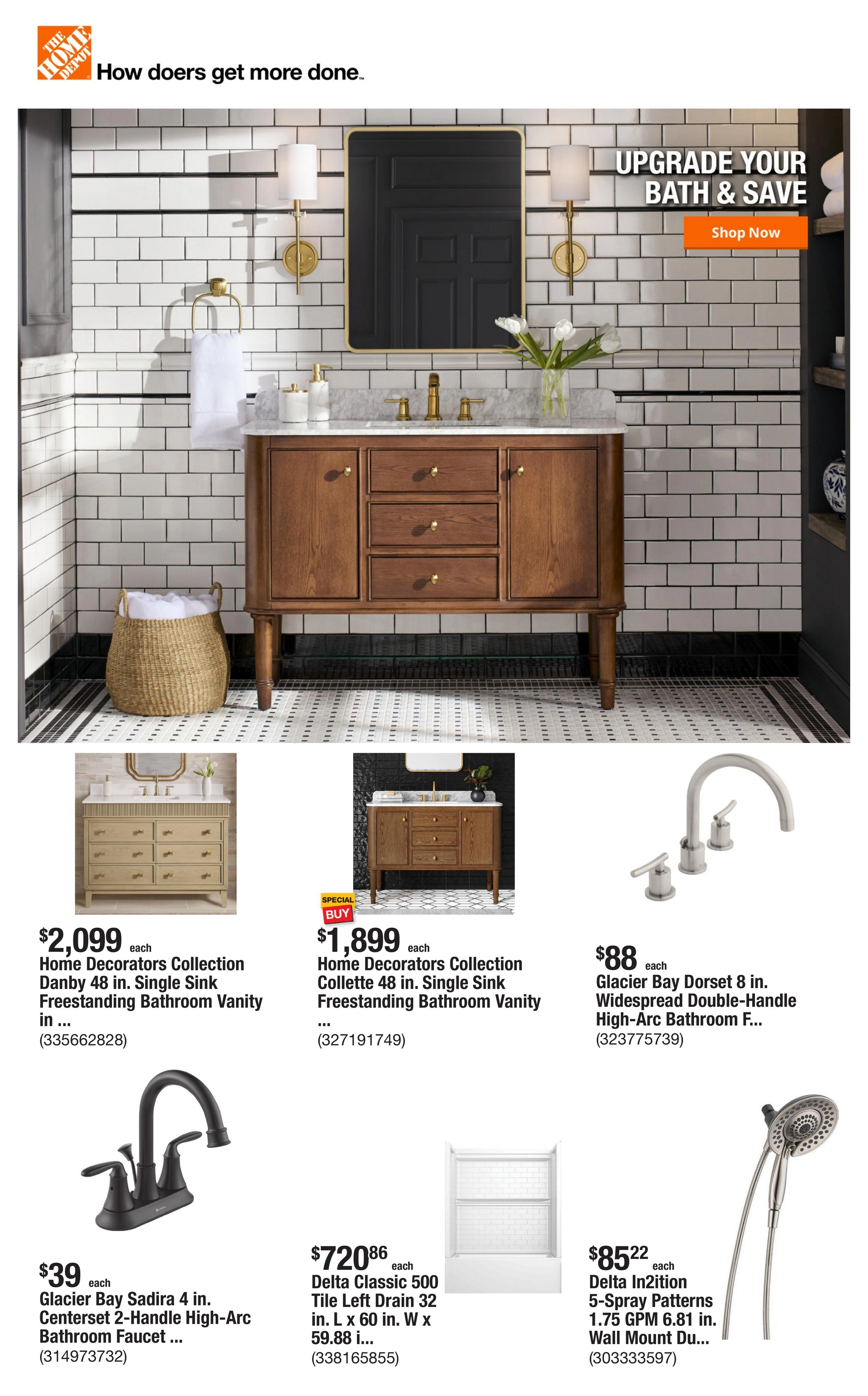 Home Depot flyer page 1
