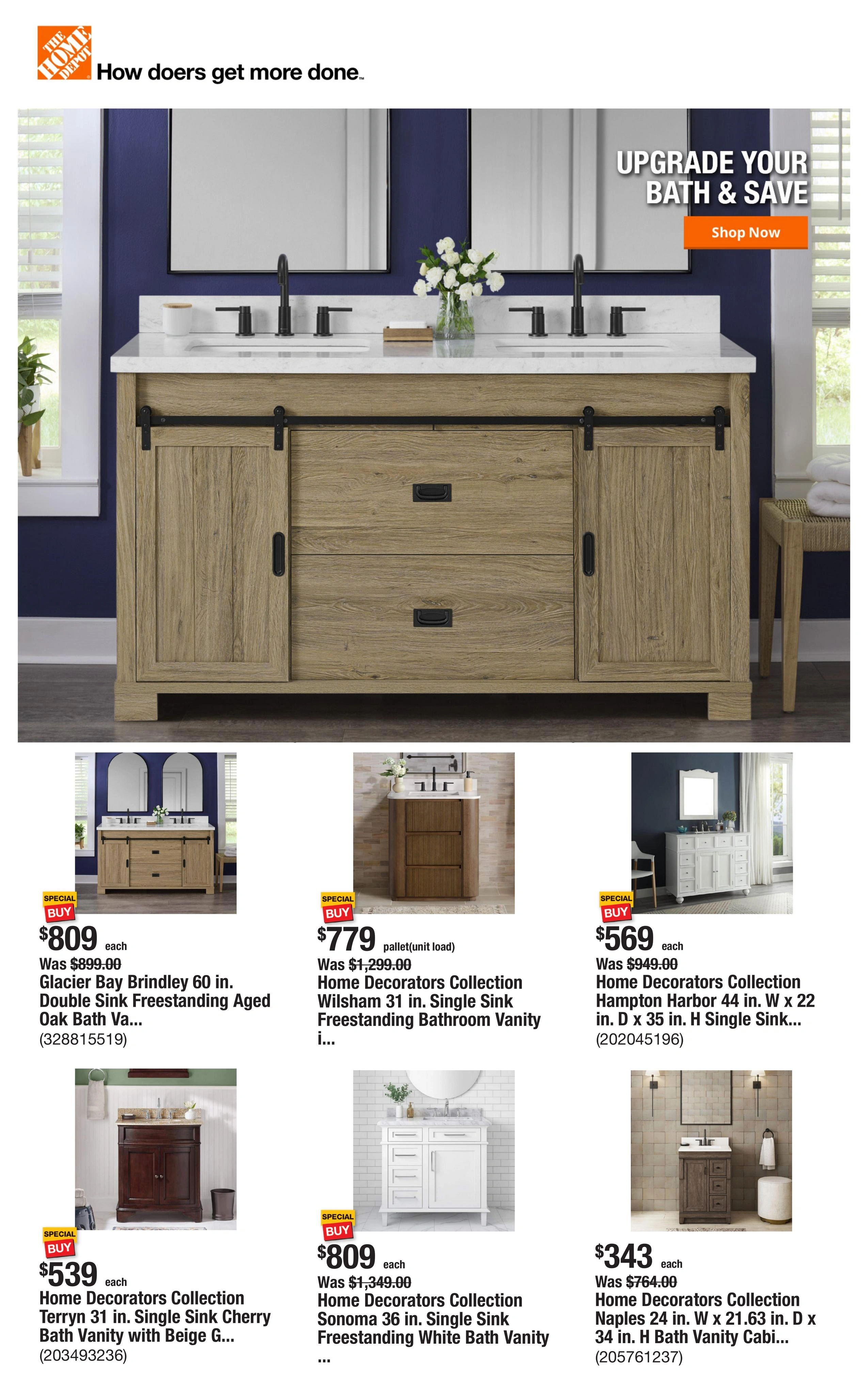 Home Depot flyer page 1