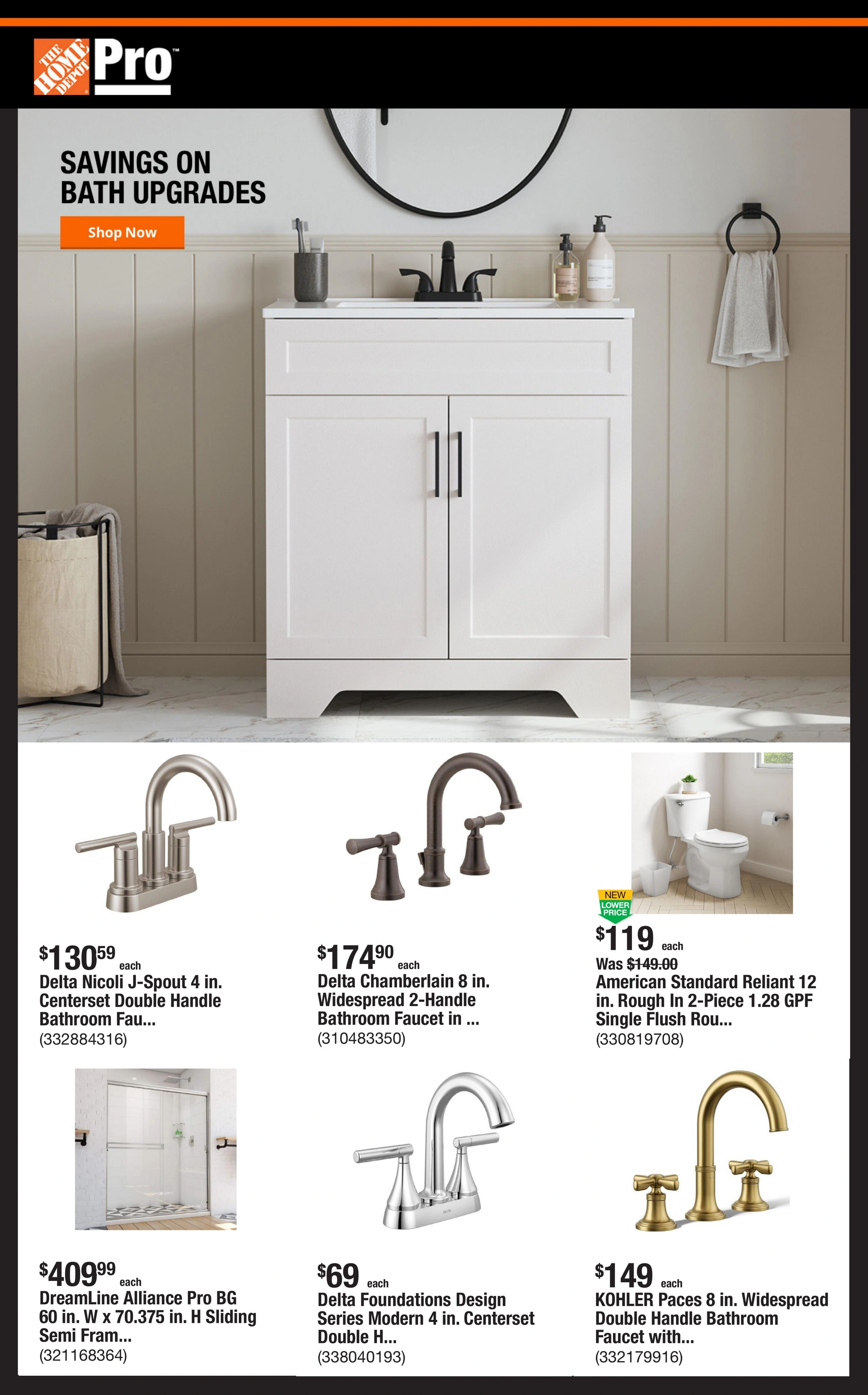 Home Depot flyer page 1