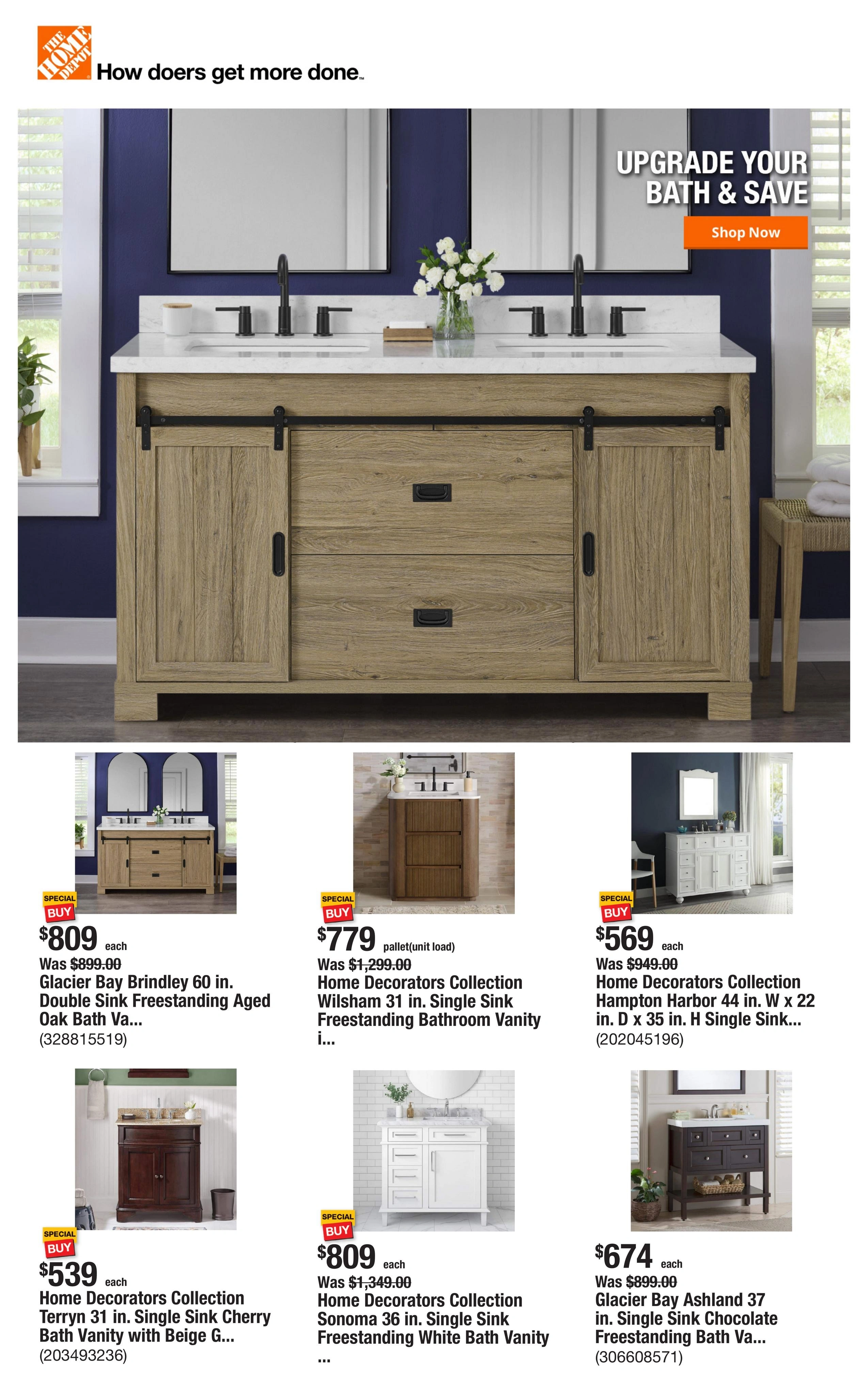 Home Depot flyer page 1