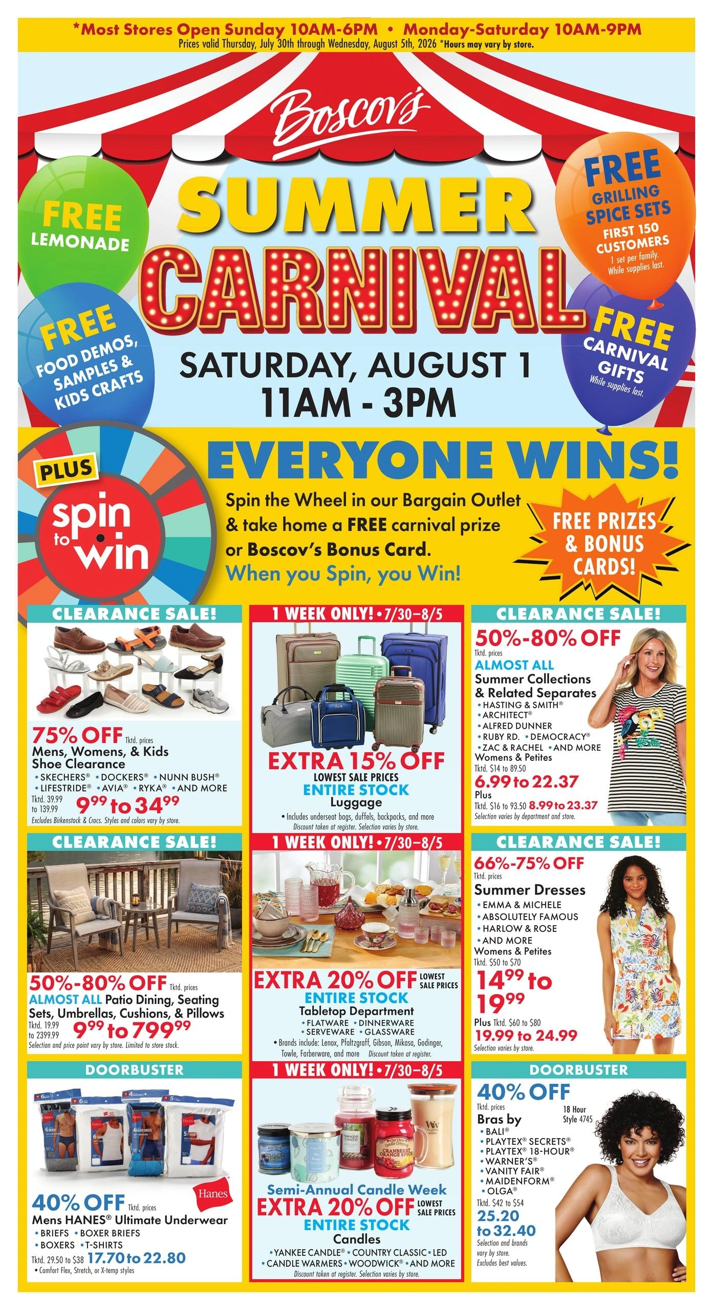 Boscov's flyer page 1