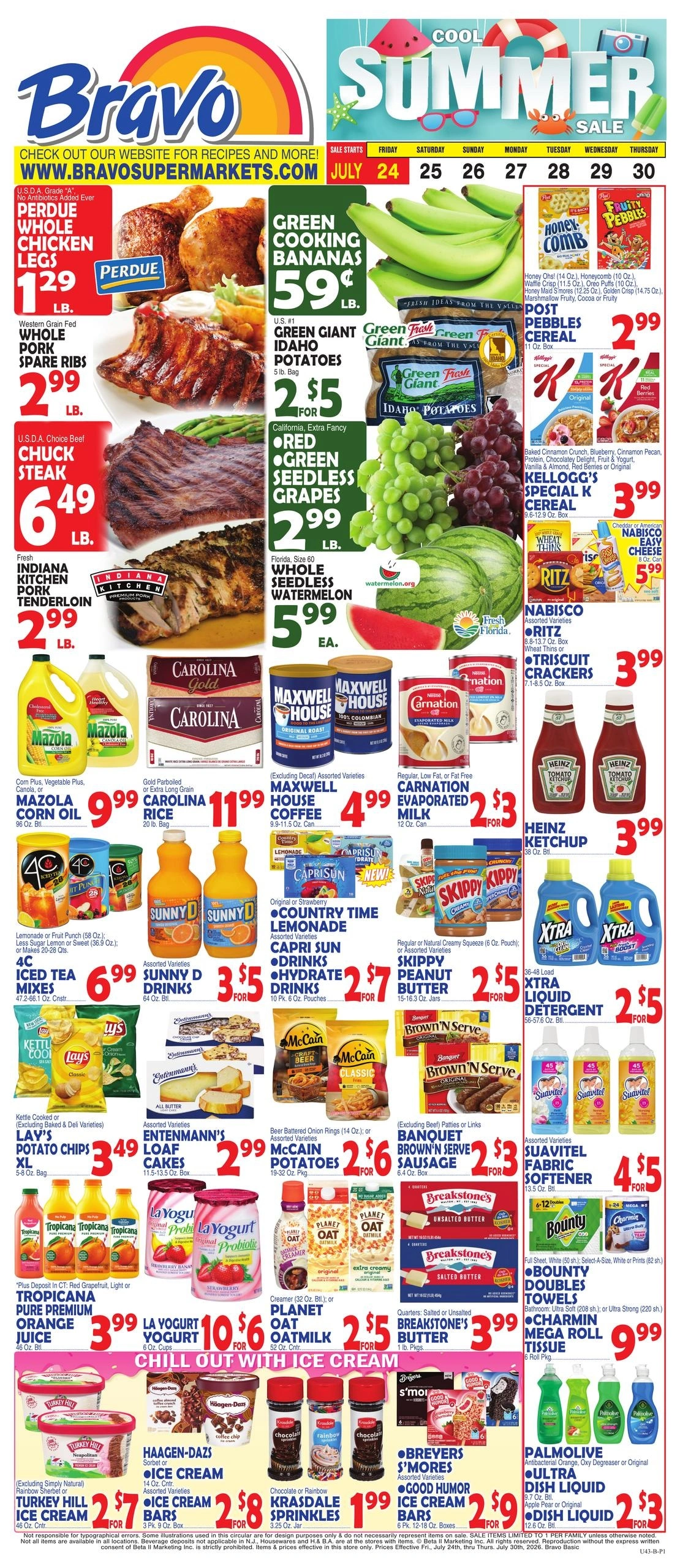 Bravo Supermarket flyer page 1