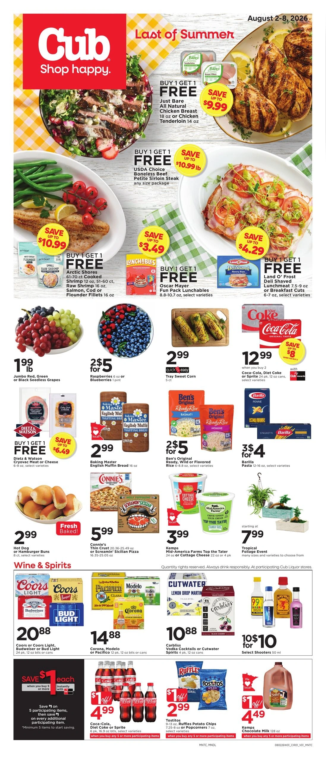 Cub Foods flyer page 1
