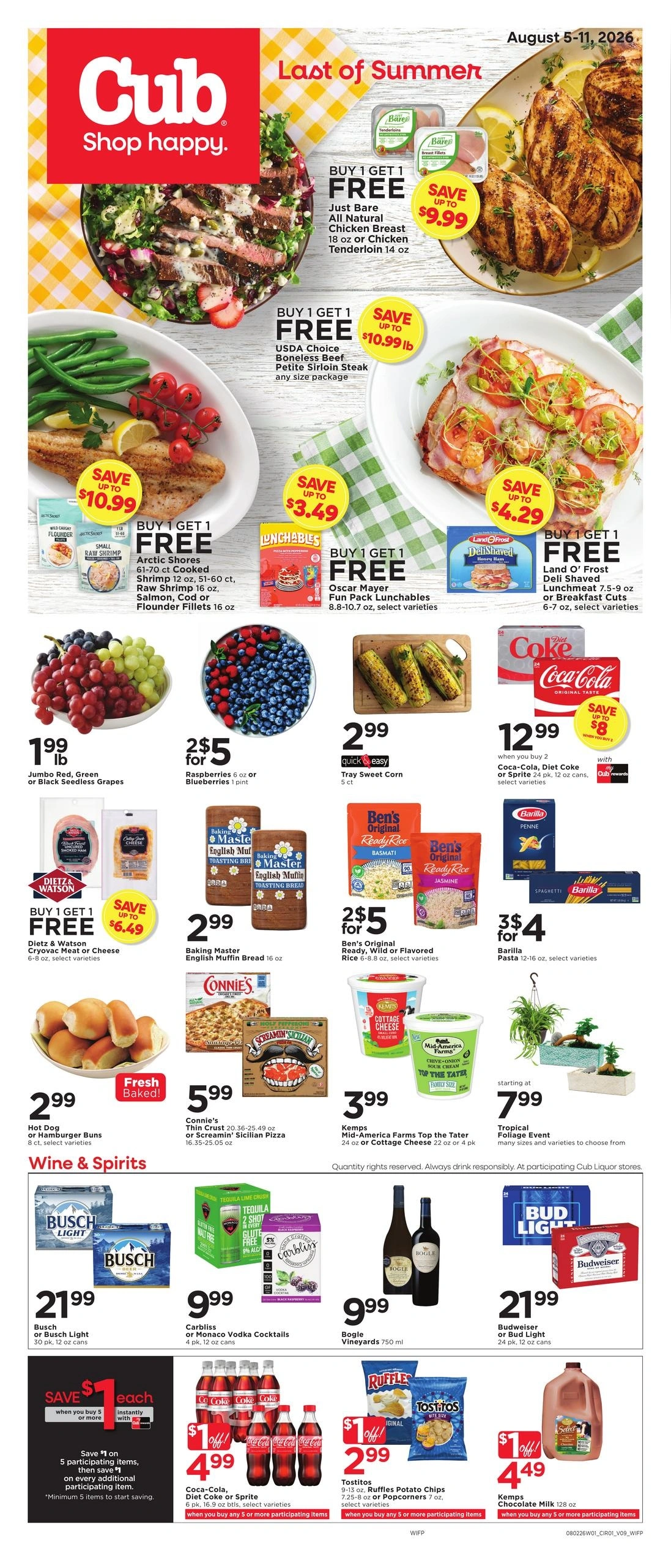 Cub Foods flyer page 1