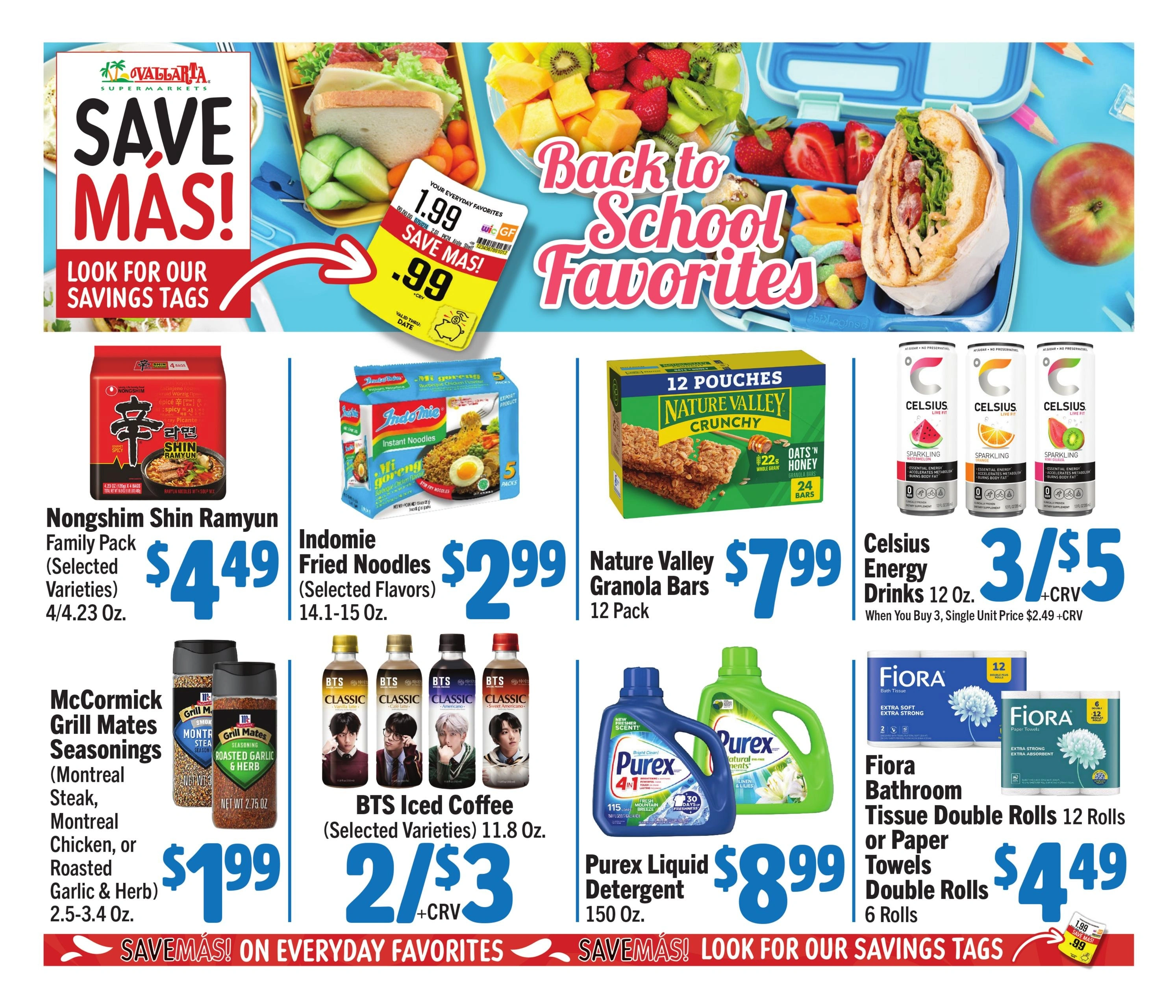 Vallarta Supermarkets flyer page 1