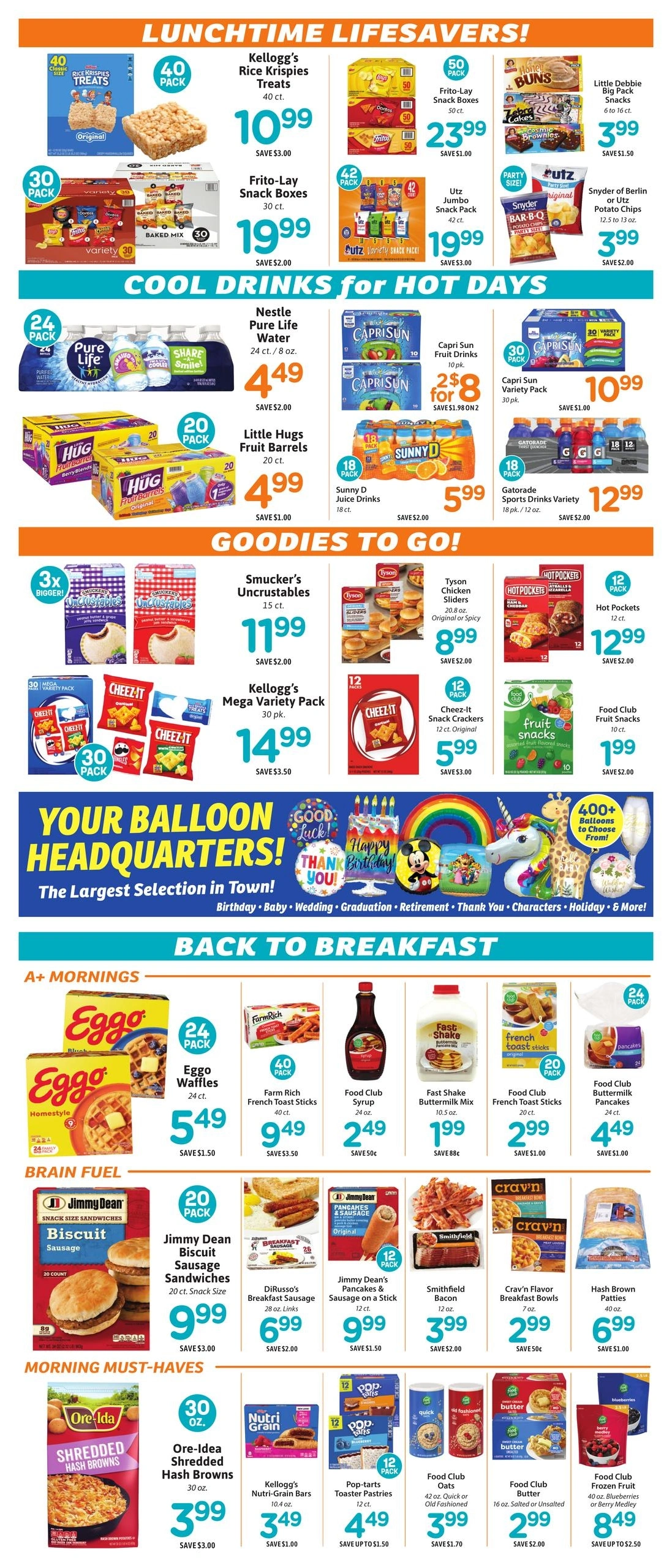 RSVP Food & Party Outlet flyer page 2