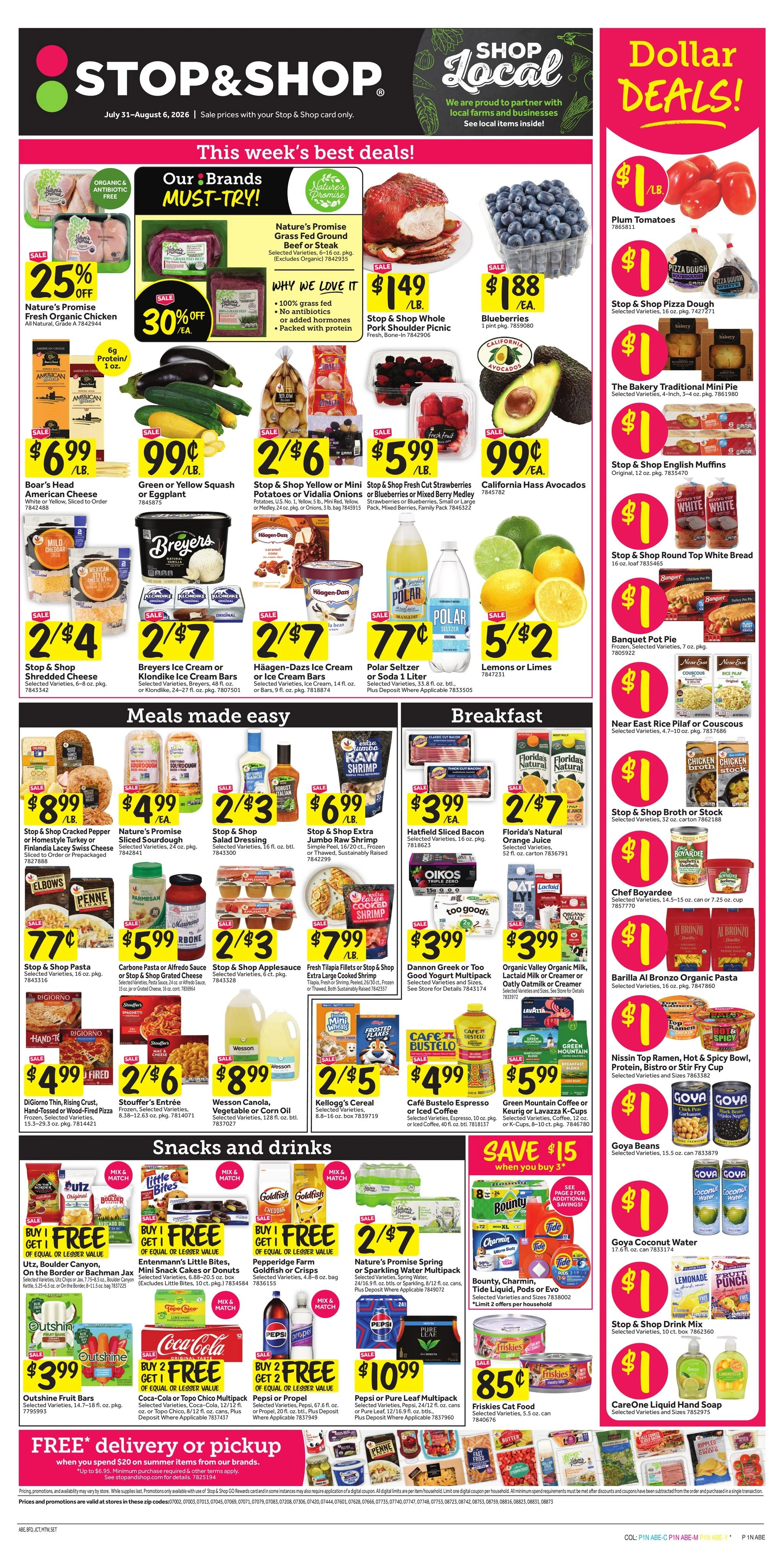 Stop & Shop flyer page 1