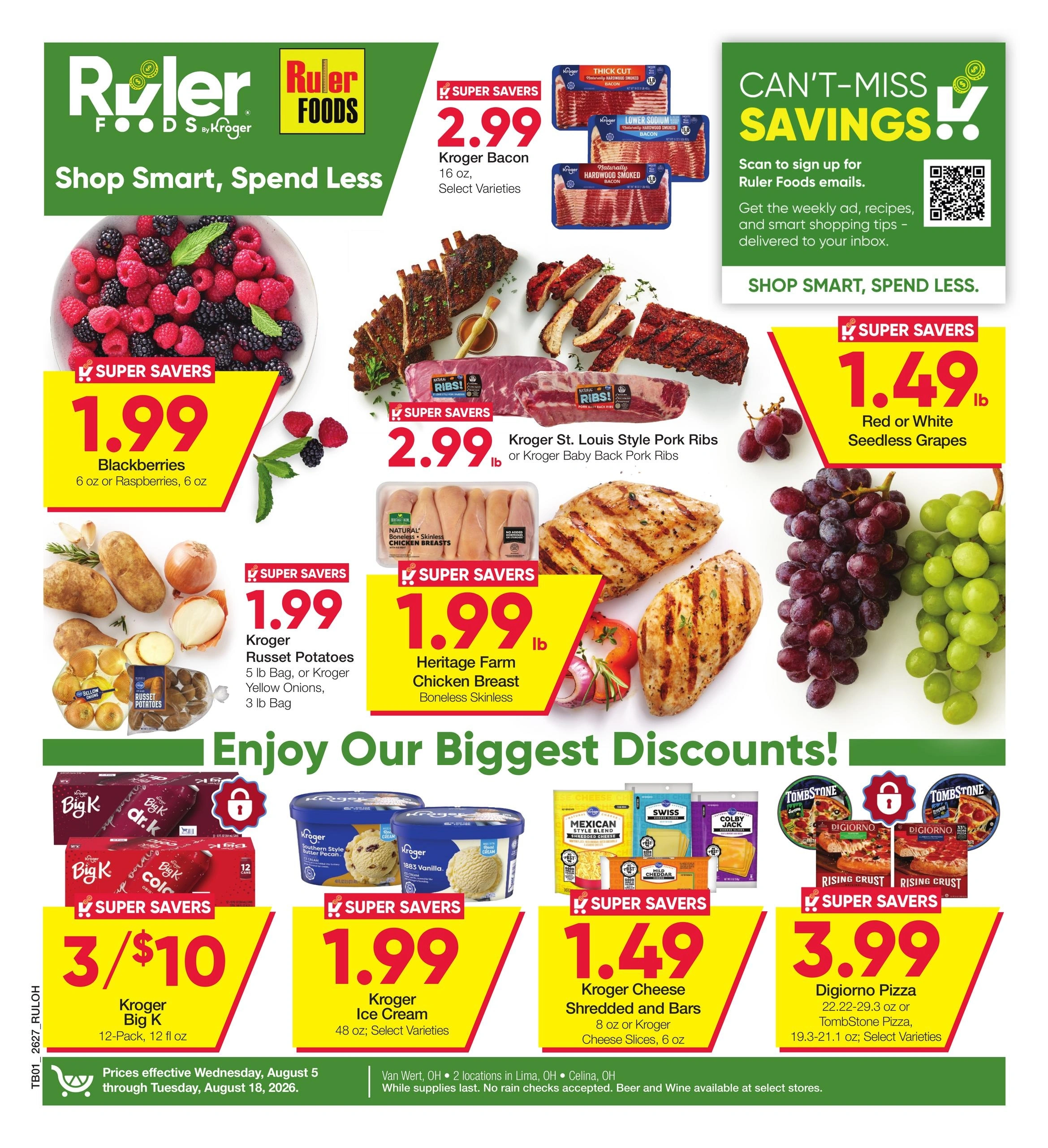 Ruler Foods flyer page 1