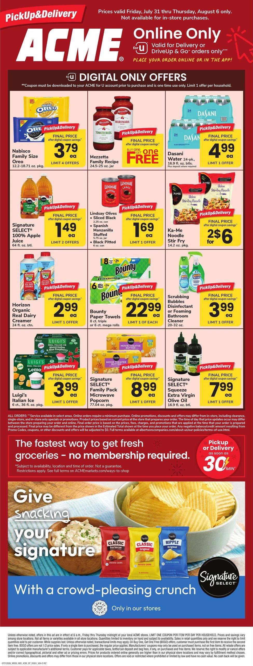 Acme Markets flyer page 1