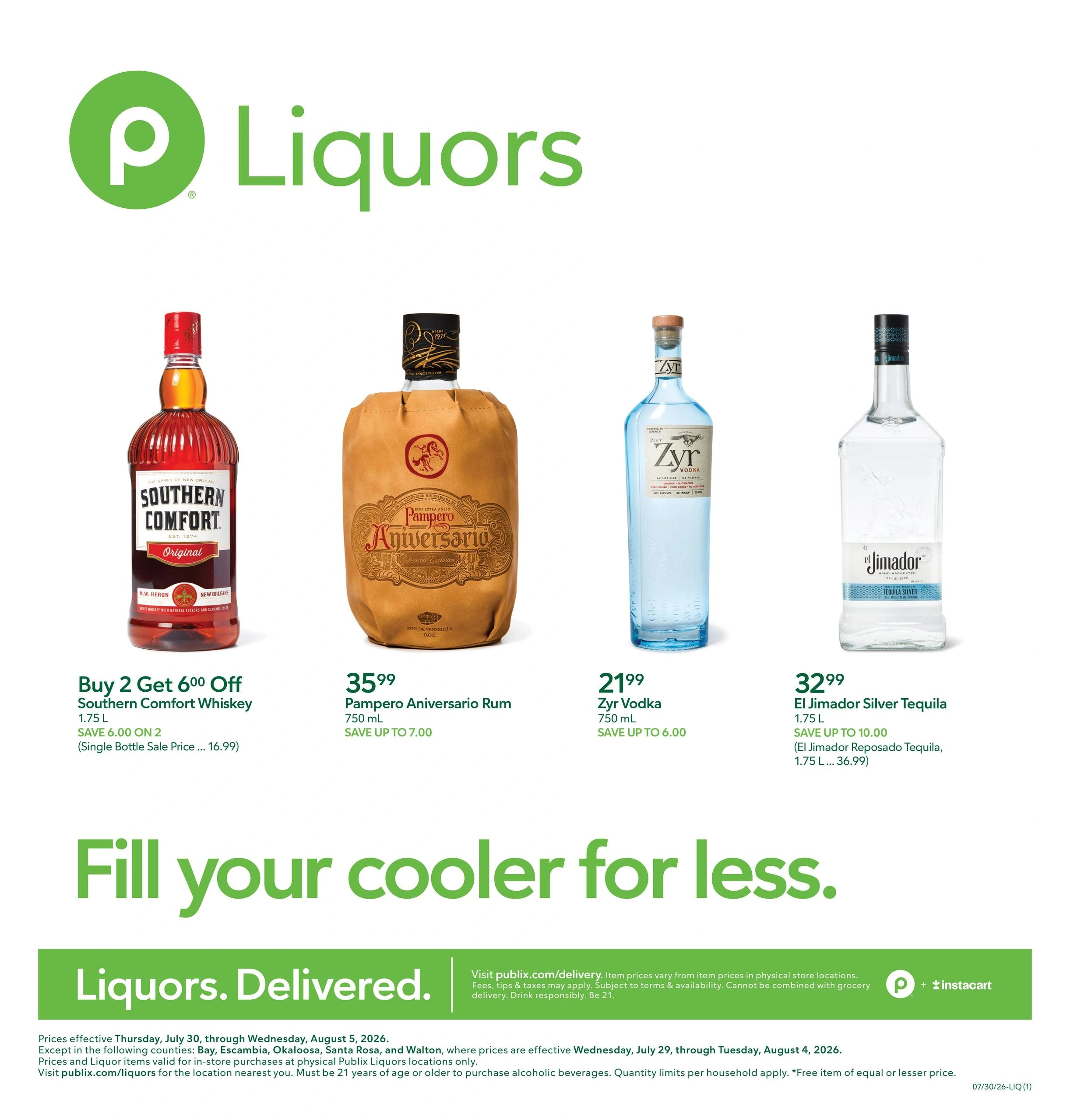 Publix Liquors flyer page 1