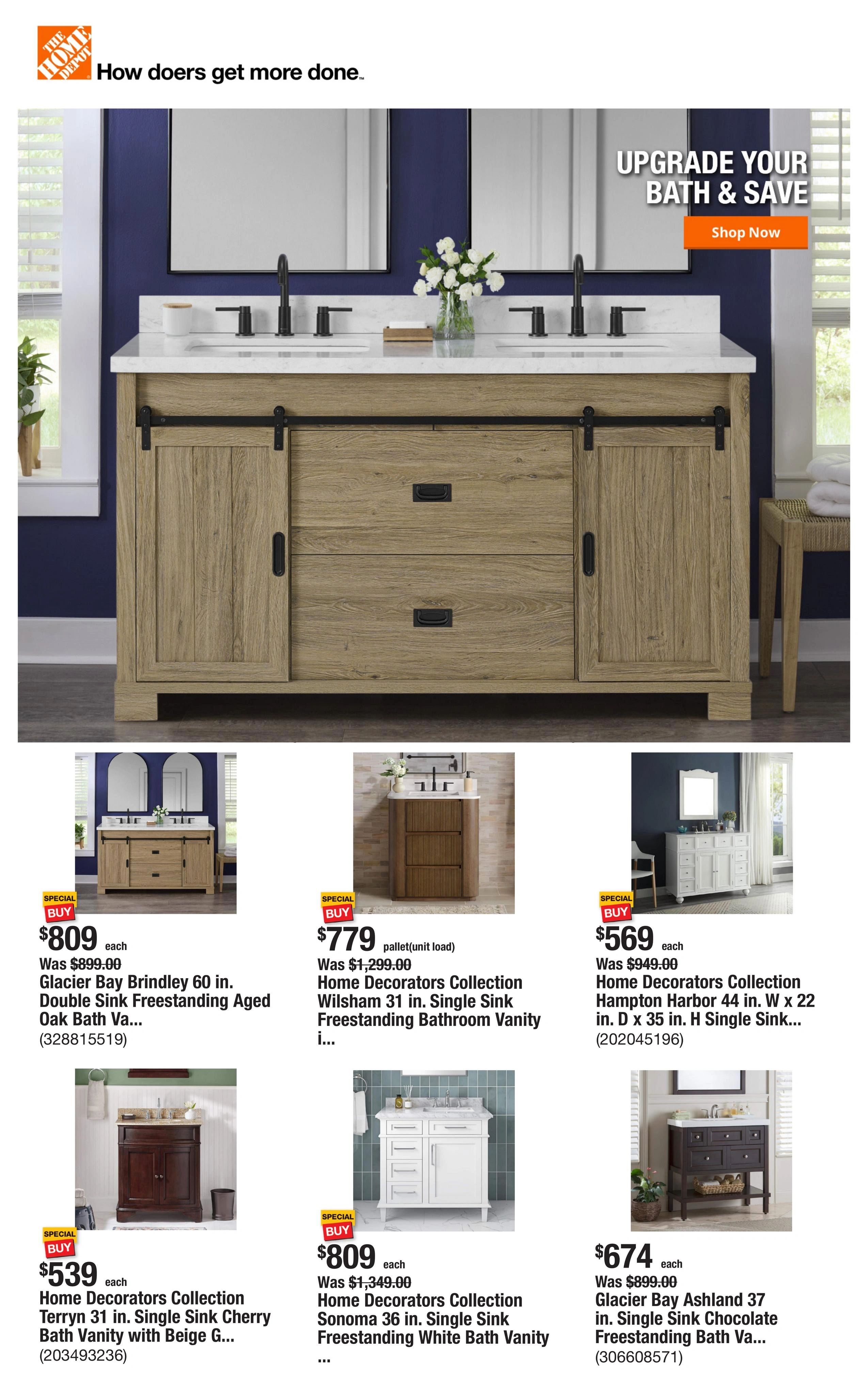 Home Depot flyer page 1