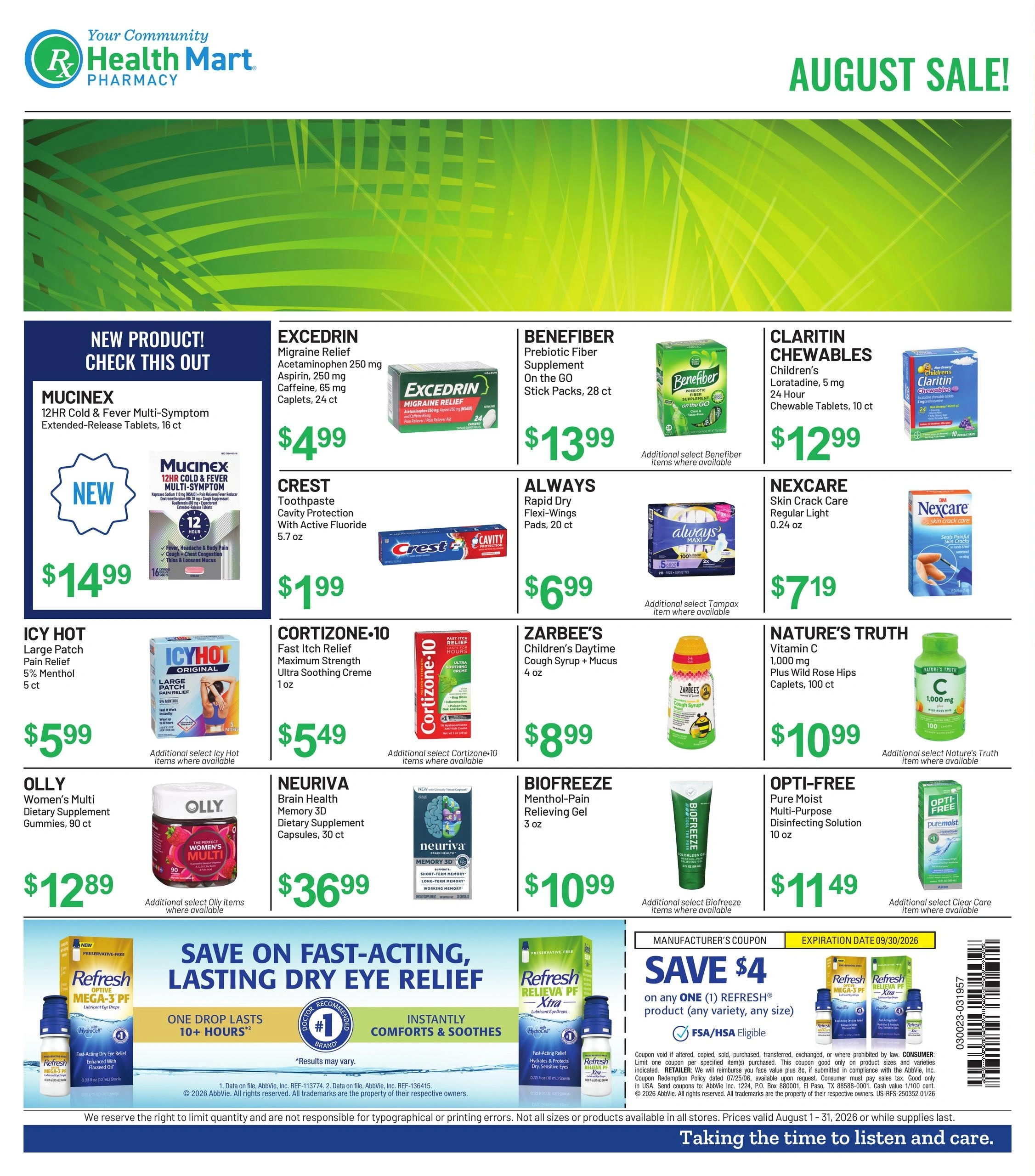 Health Mart Pharmacy flyer page 1