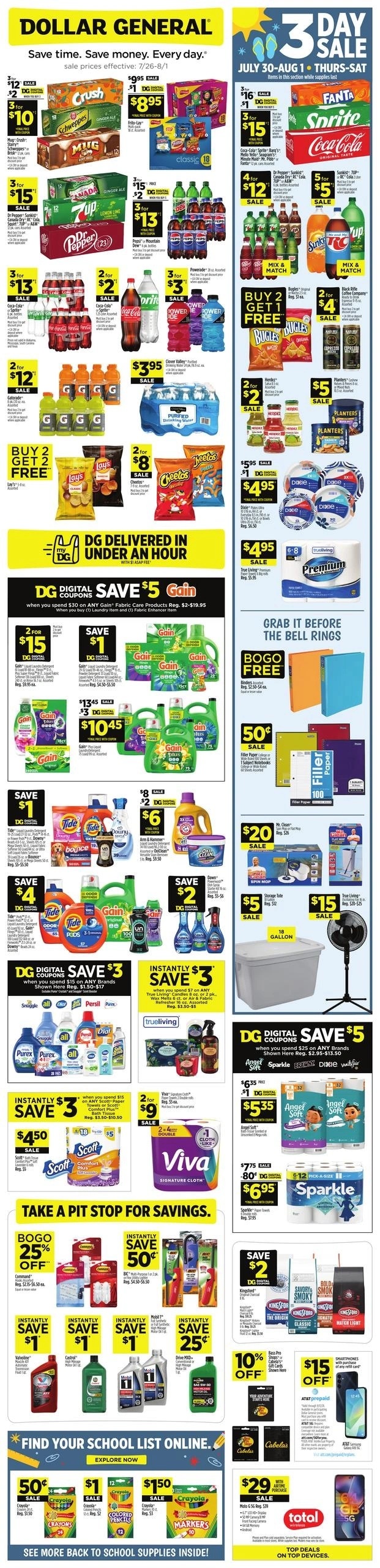 Dollar General flyer page 1
