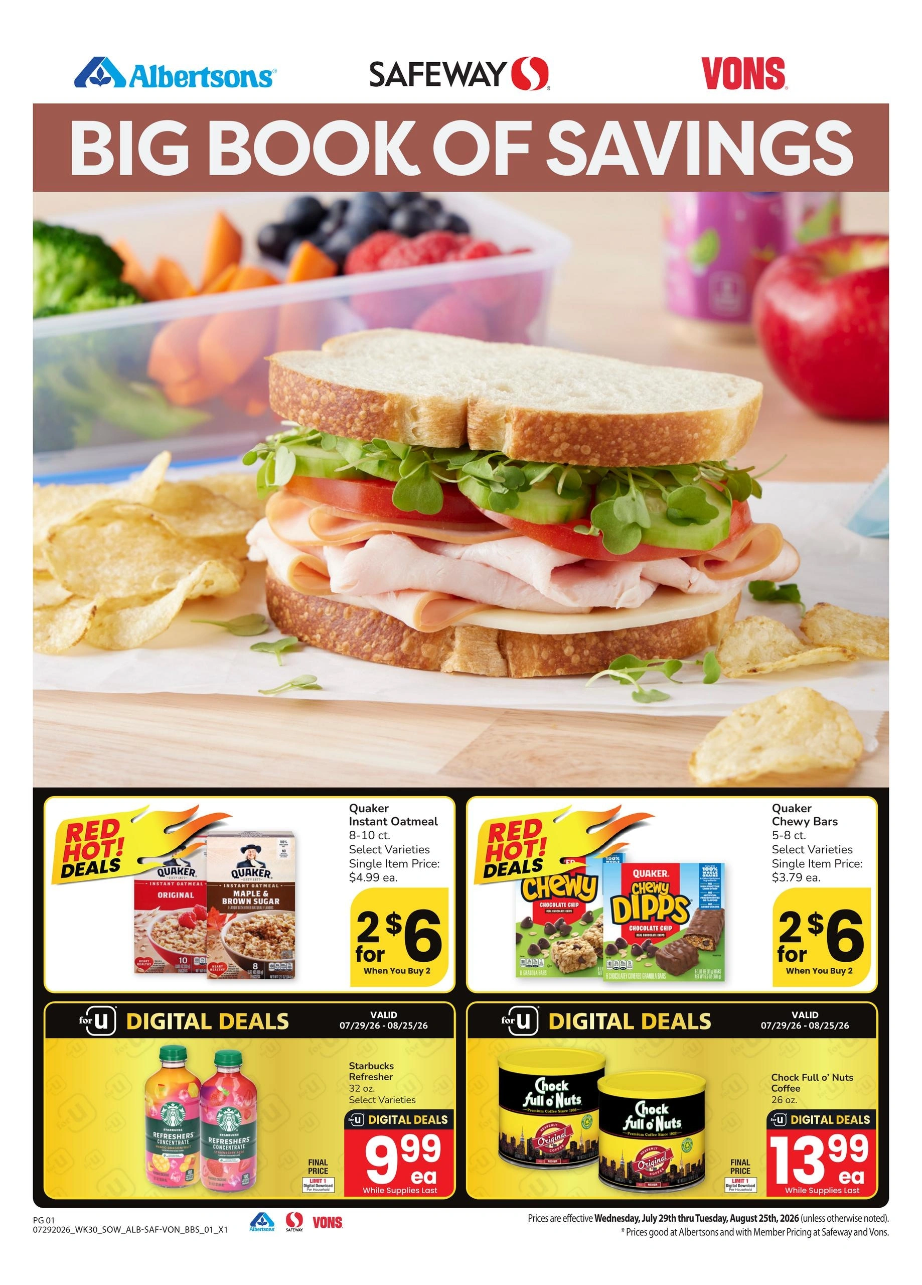 Safeway flyer page 1