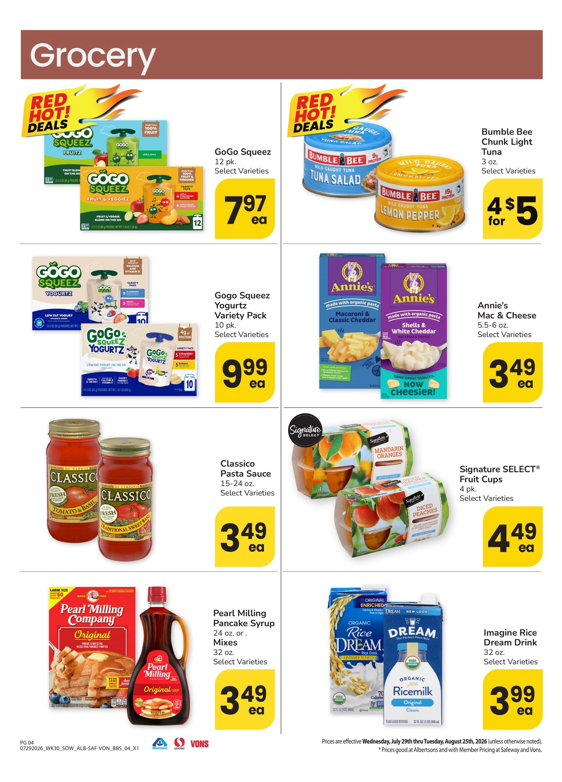 Safeway flyer page 4