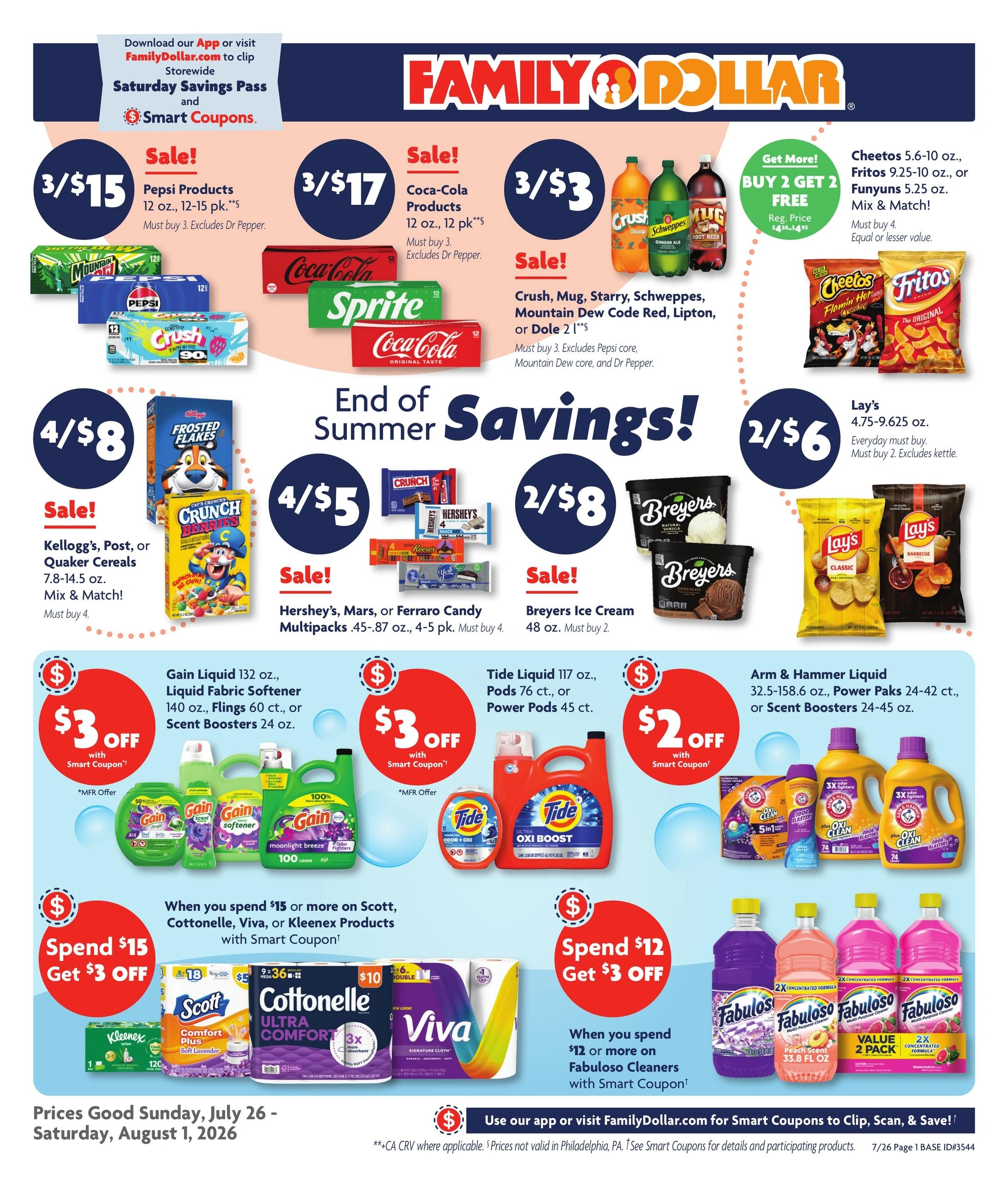 Family Dollar flyer page 1