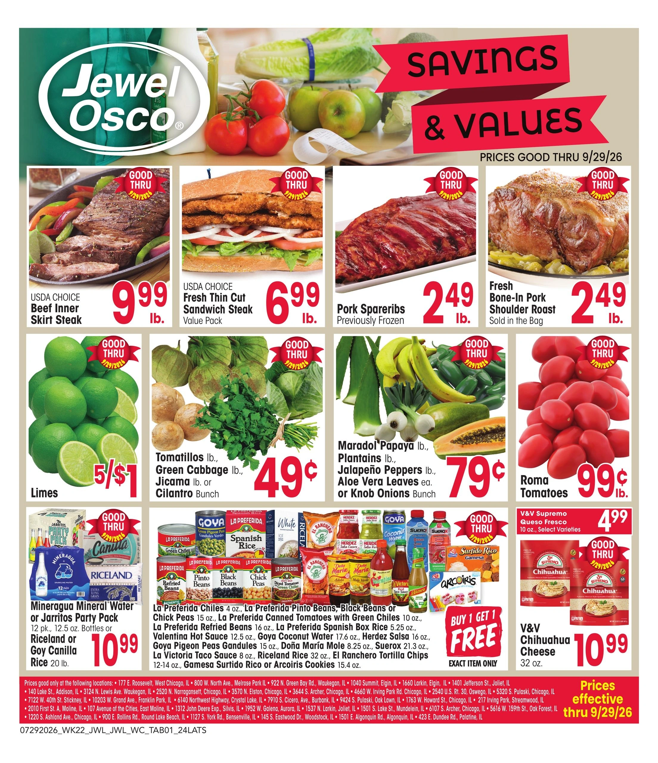 Jewel-Osco flyer page 1