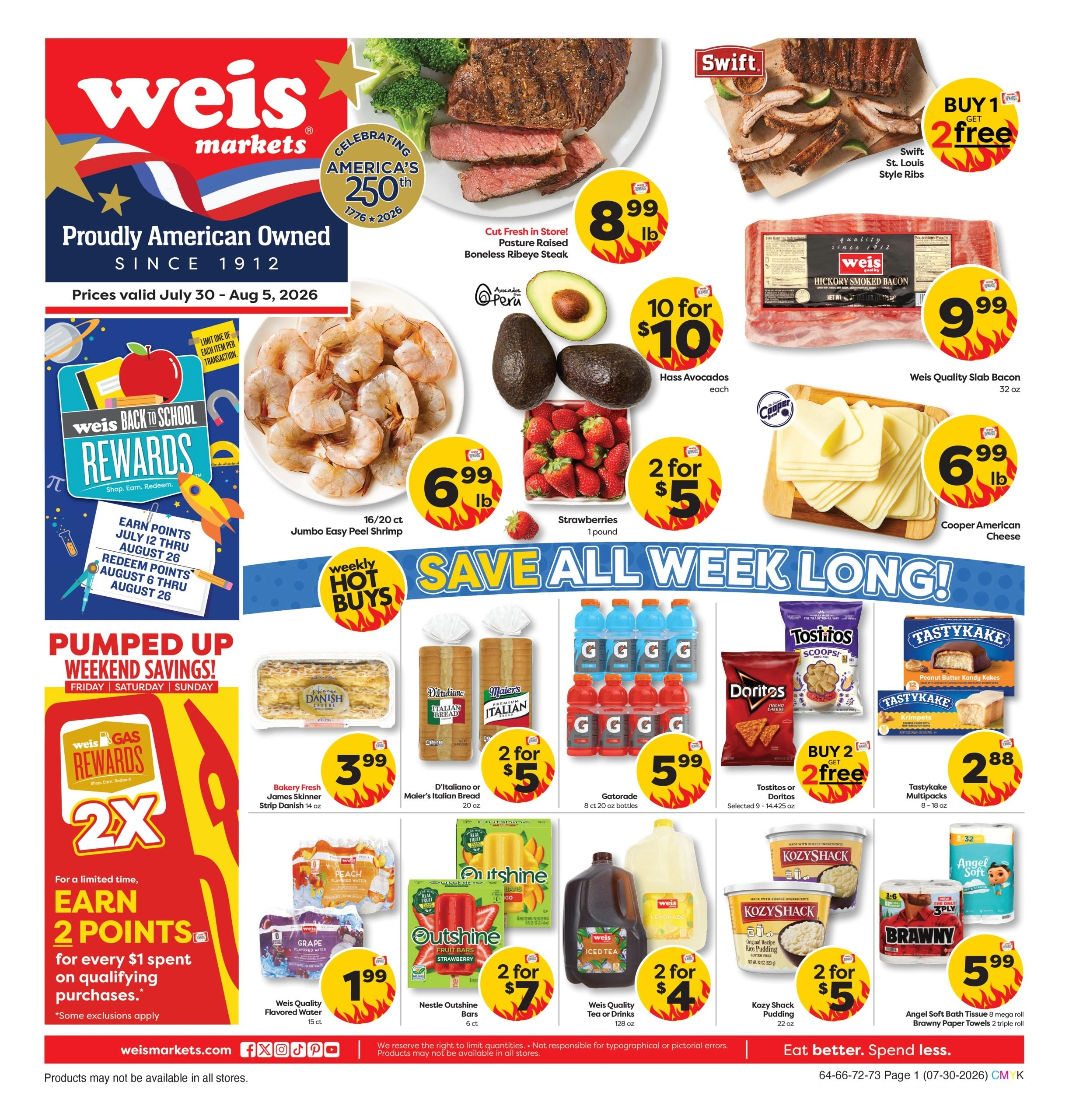 Weis Markets flyer page 1