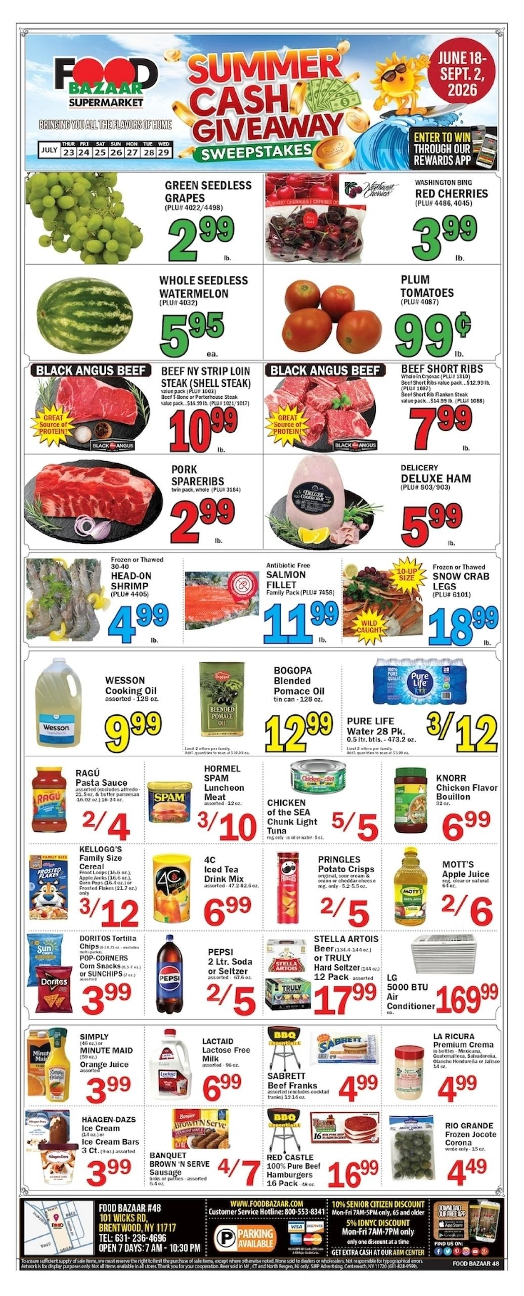 Food Bazaar Supermarket flyer page 1