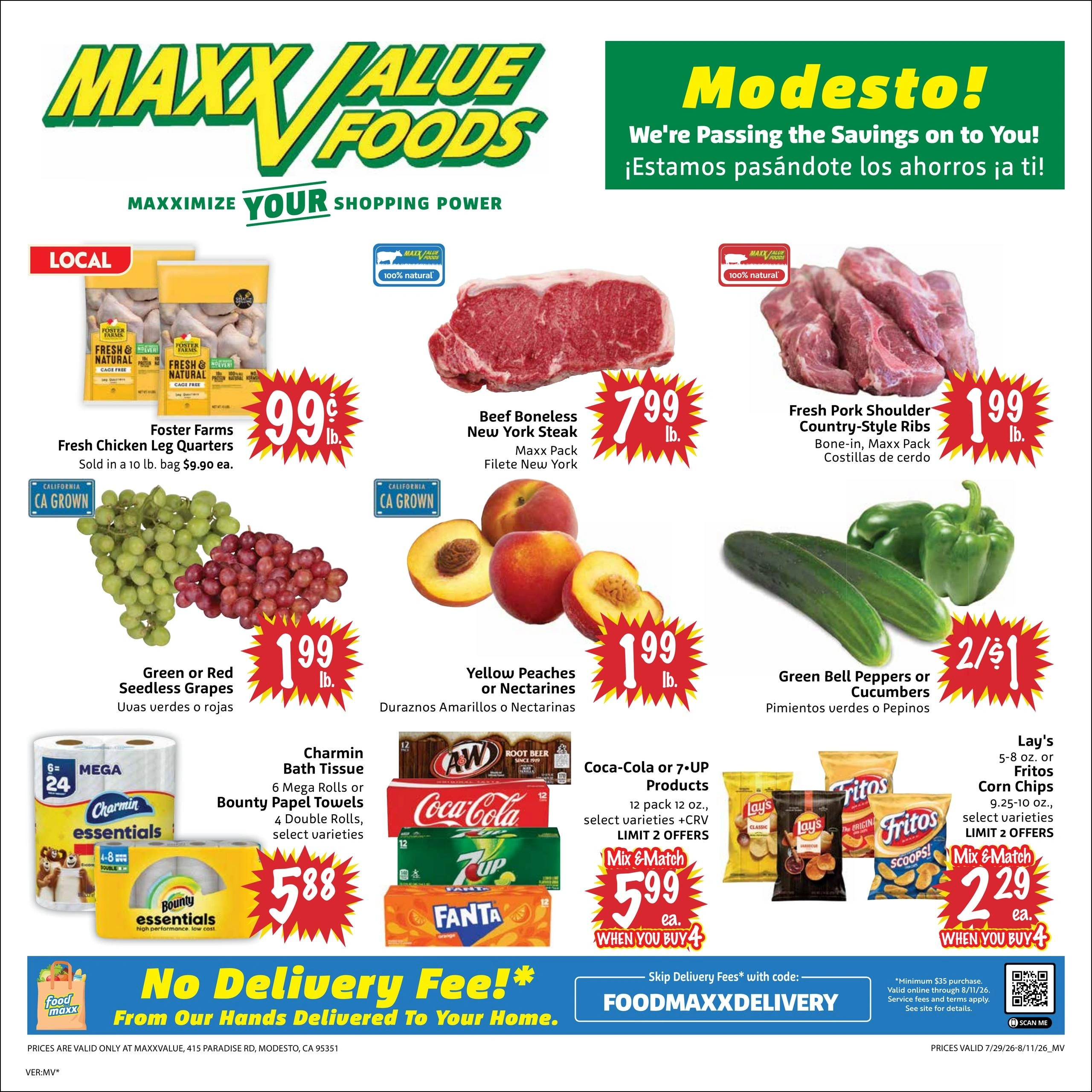 FoodMaxx flyer page 1